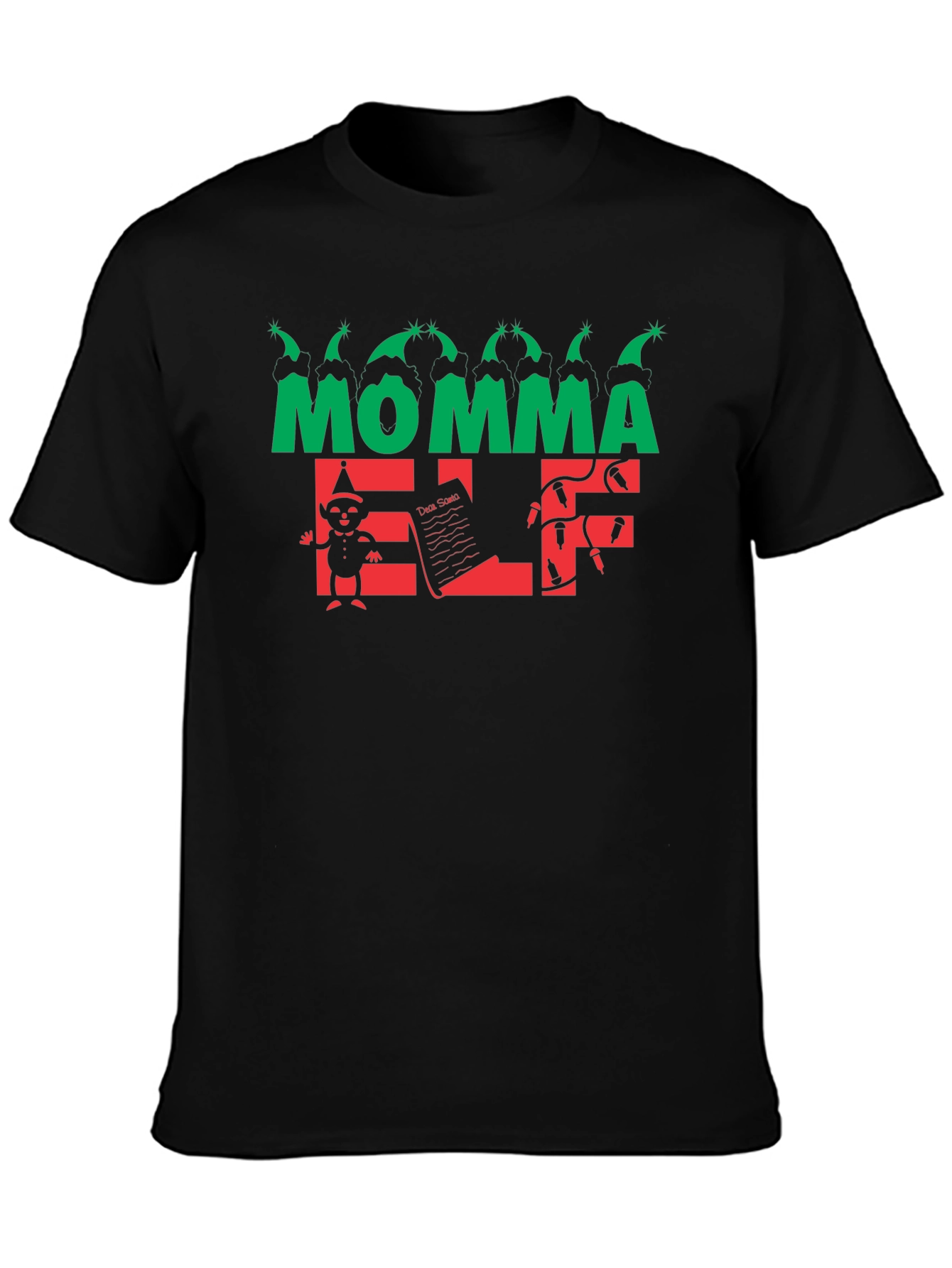 Momma Elf Christmas Shirt - Holiday Graphic Tee