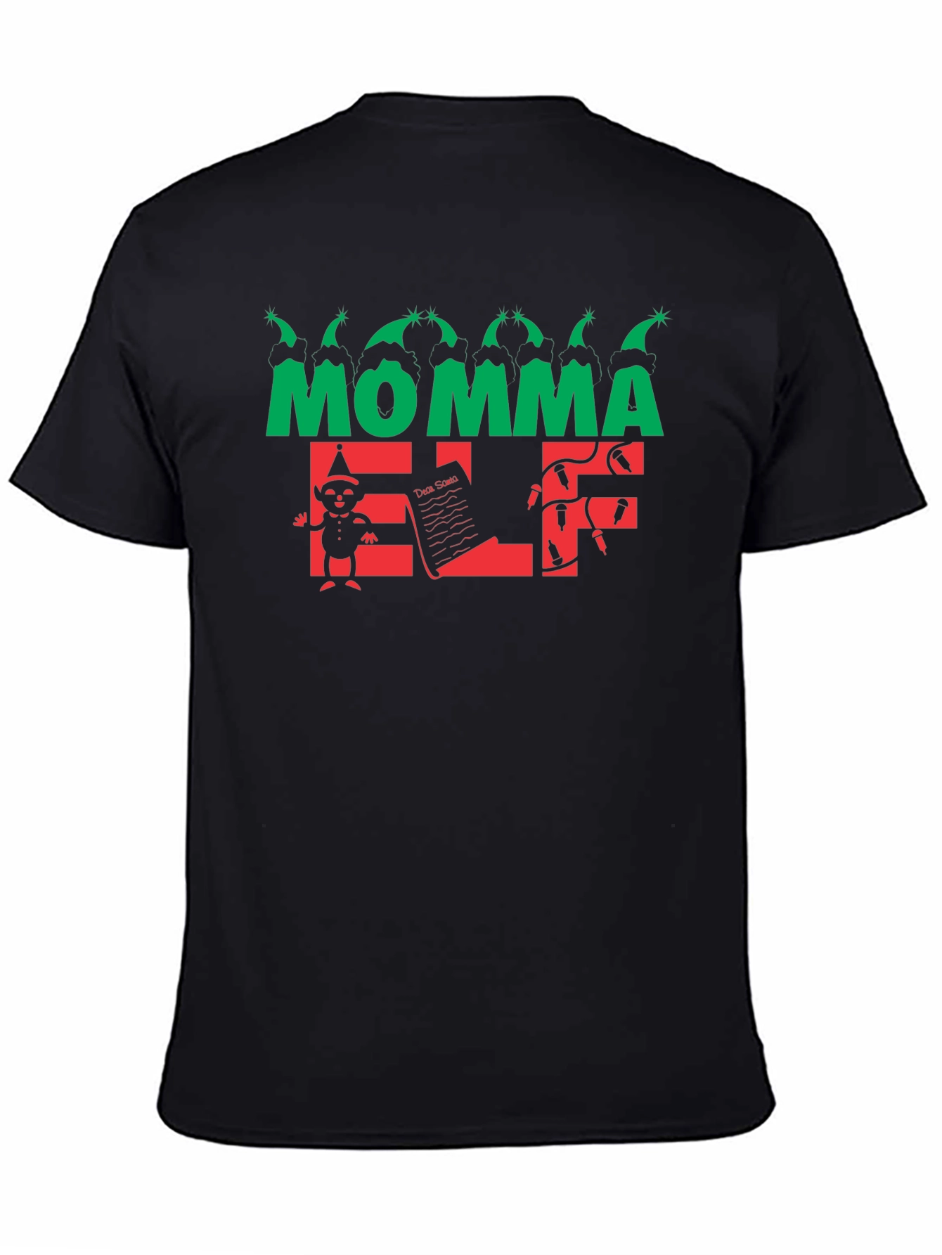 Momma Elf Christmas Shirt - Holiday Graphic Tee
