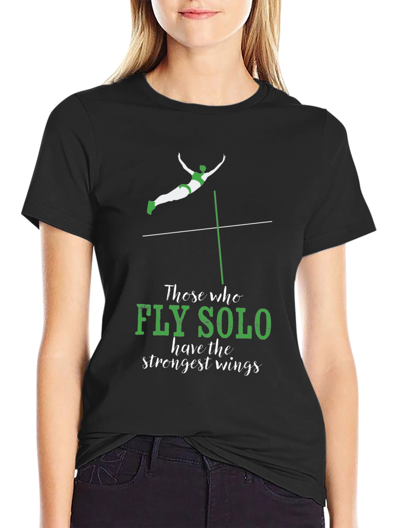 Fly Solo Strongest Wings Graphic T-Shirt