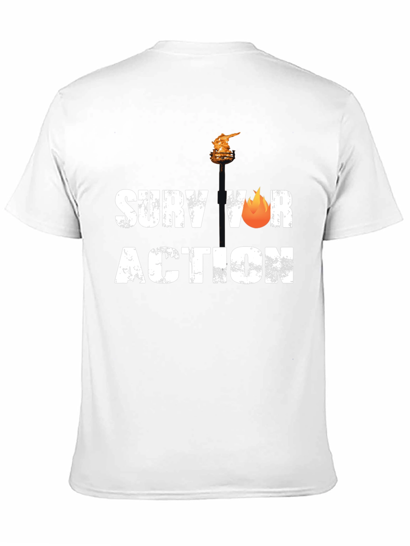 Survivor Action Black T-Shirt Graphic Tee