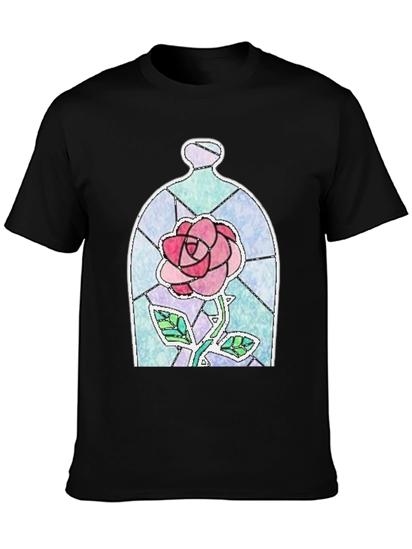 Enchanted Rose Graphic Tee - Black