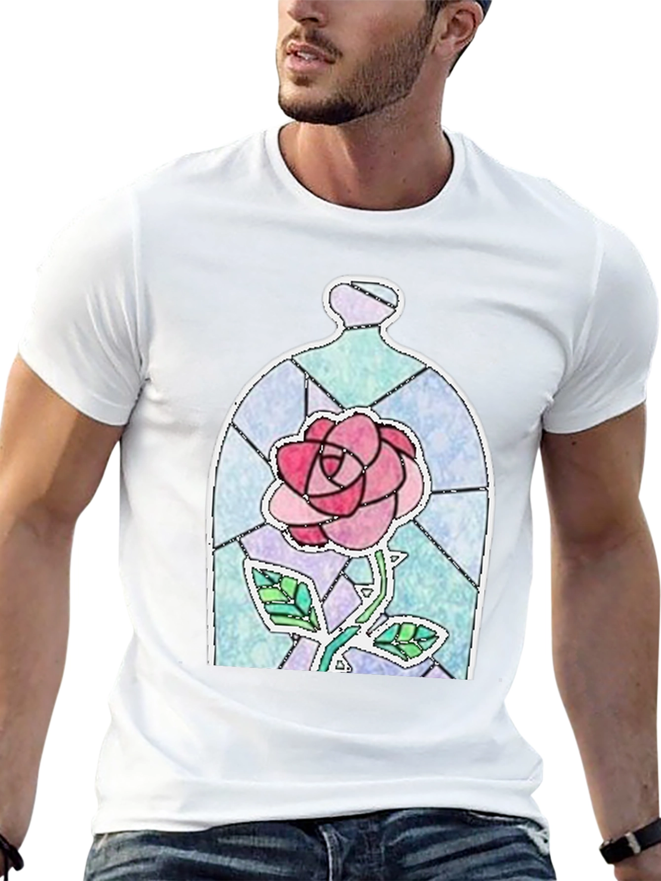 Enchanted Rose Graphic Tee - Black