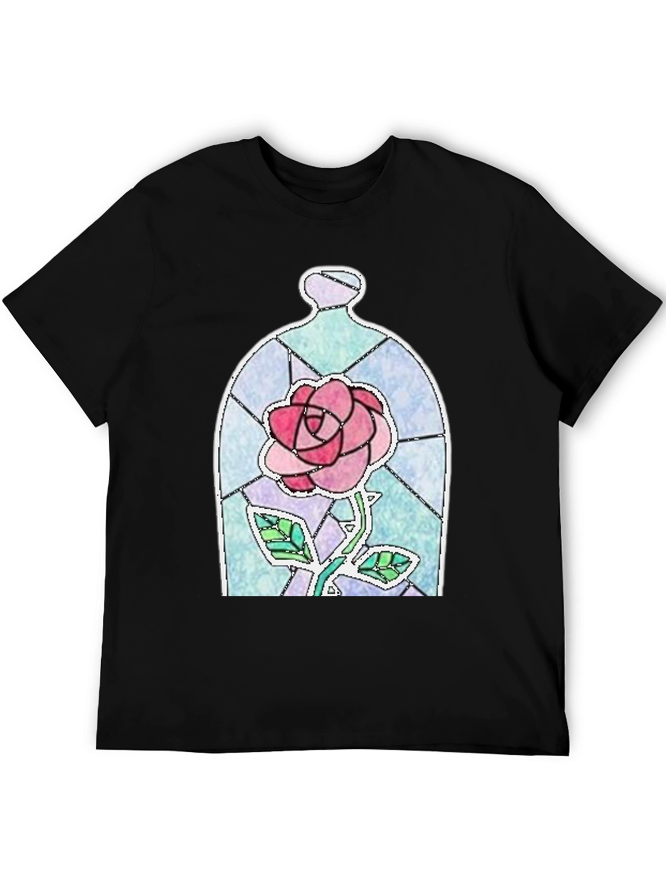 Enchanted Rose Graphic Tee - Black
