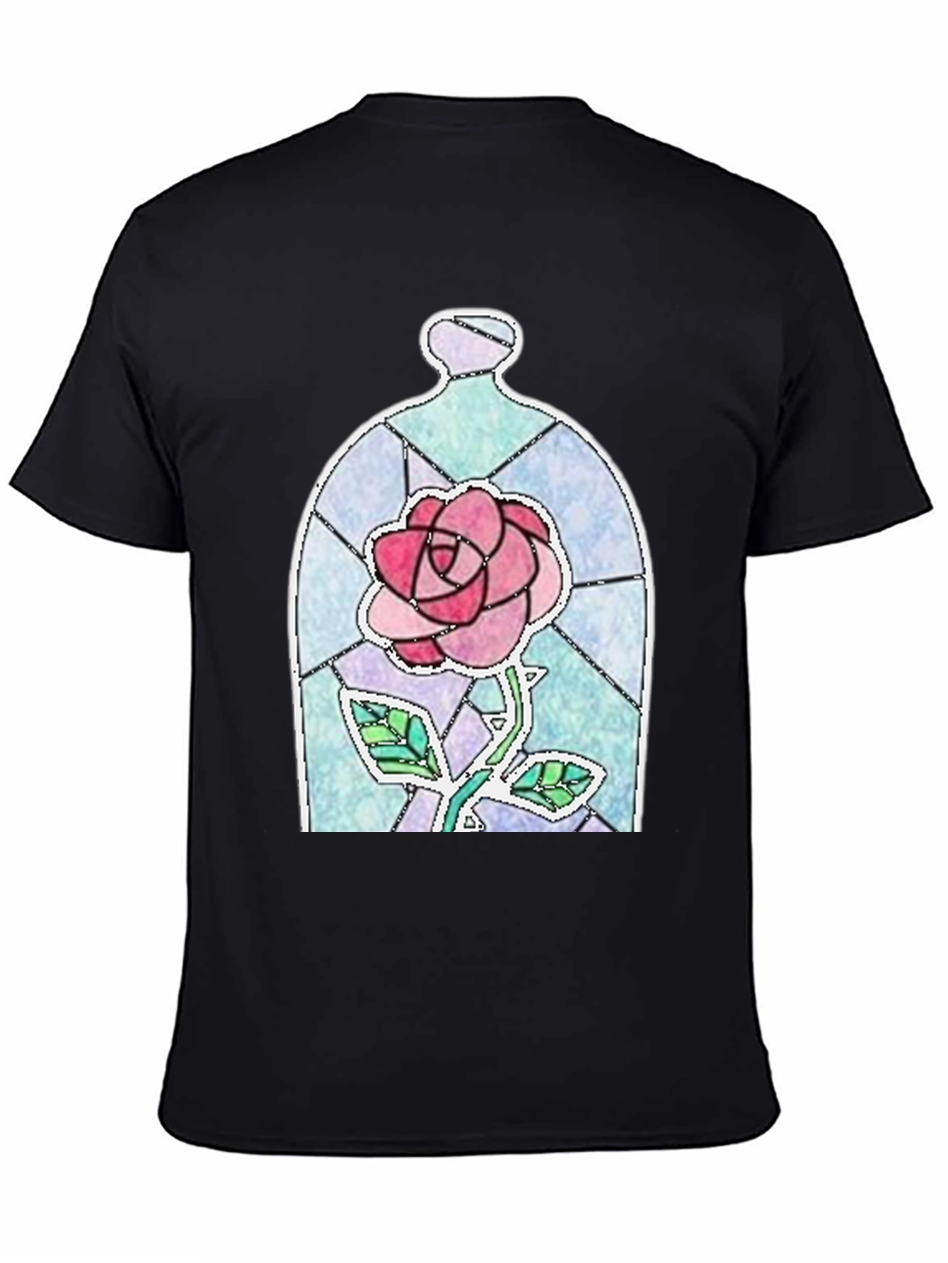 Enchanted Rose Graphic Tee - Black