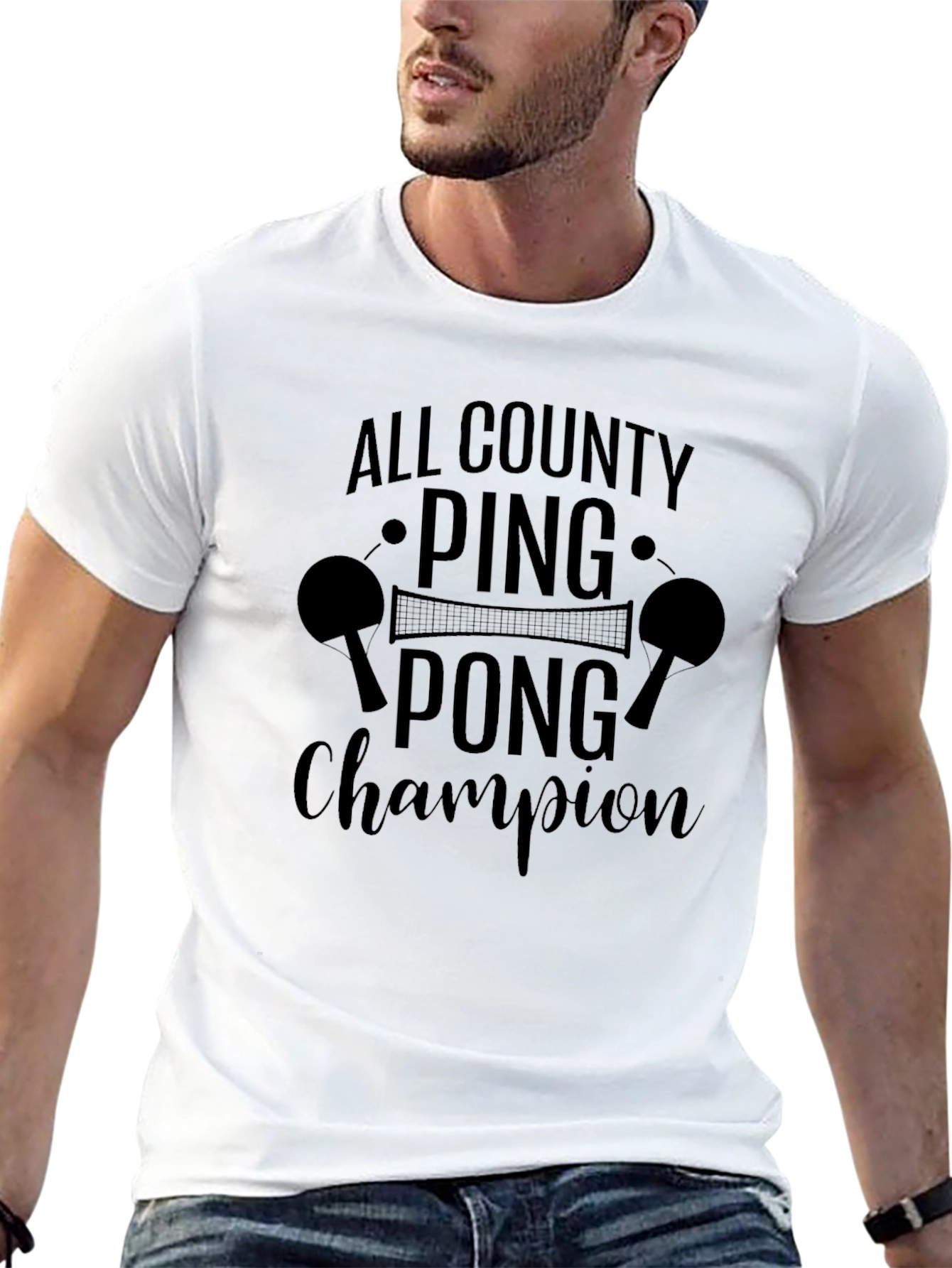 Ping Pong Champion Graphic Tee - All County Tournament