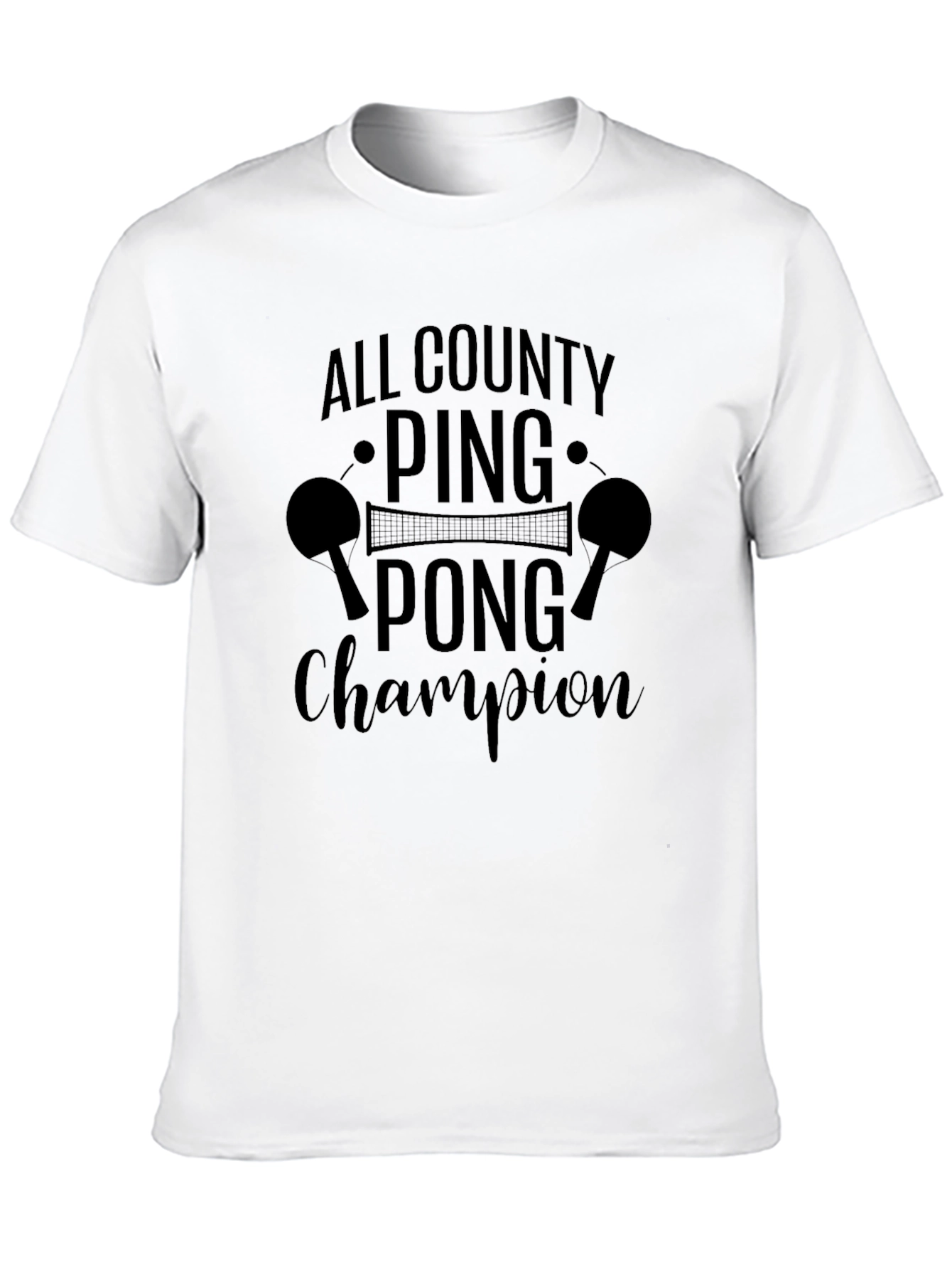 Ping Pong Champion Graphic Tee - All County Tournament