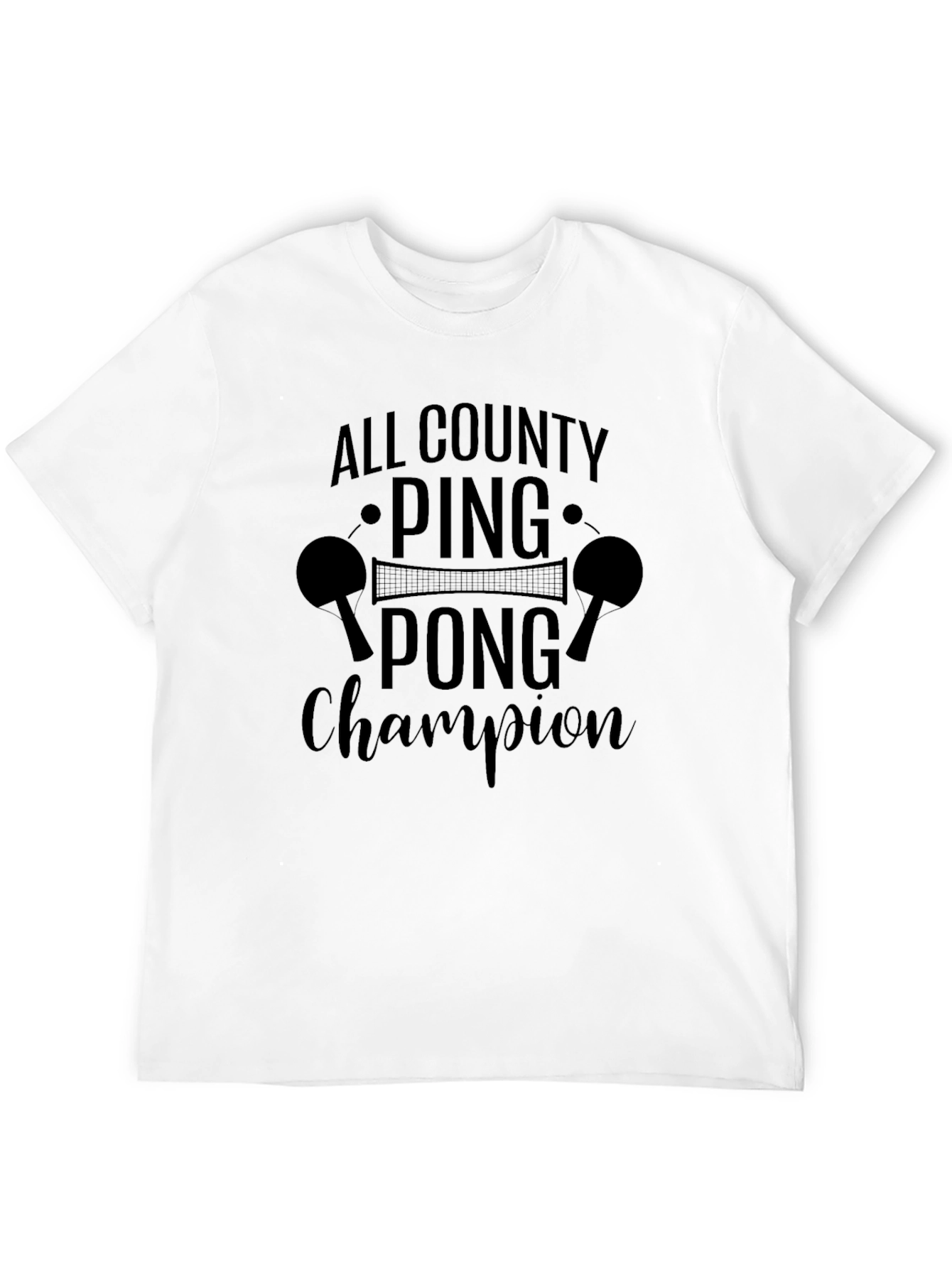 Ping Pong Champion Graphic Tee - All County Tournament