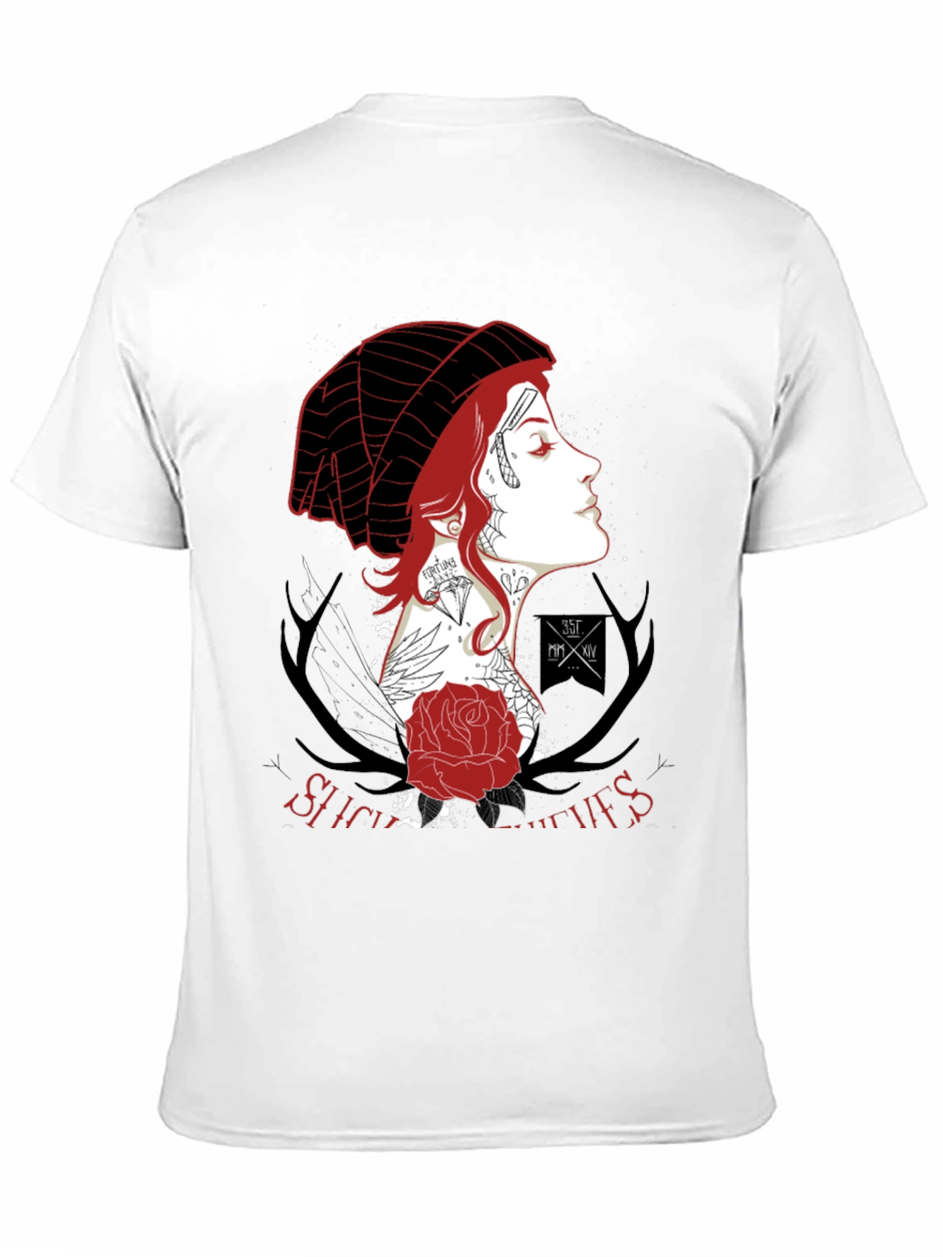 Edgy Graphic Print Tee - Dark Academia Aesthetic