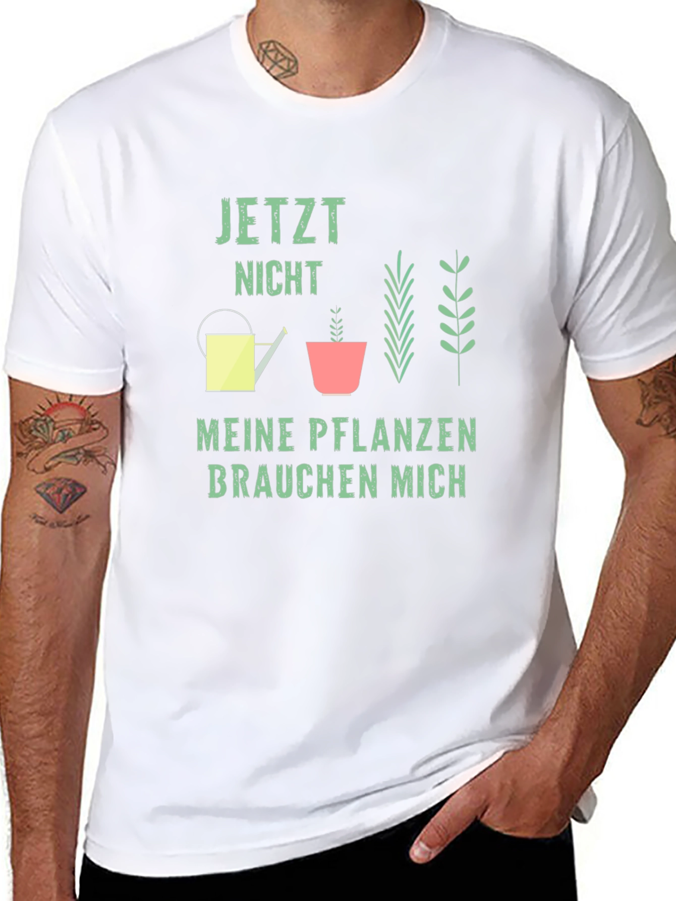 Gardener T-Shirt: Jetzt Nicht Meine Pflanzen Brauchen Mich