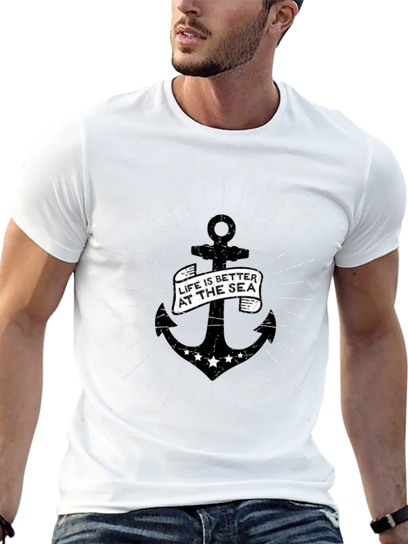 Life is Better at Sea Anchor Graphic Tee