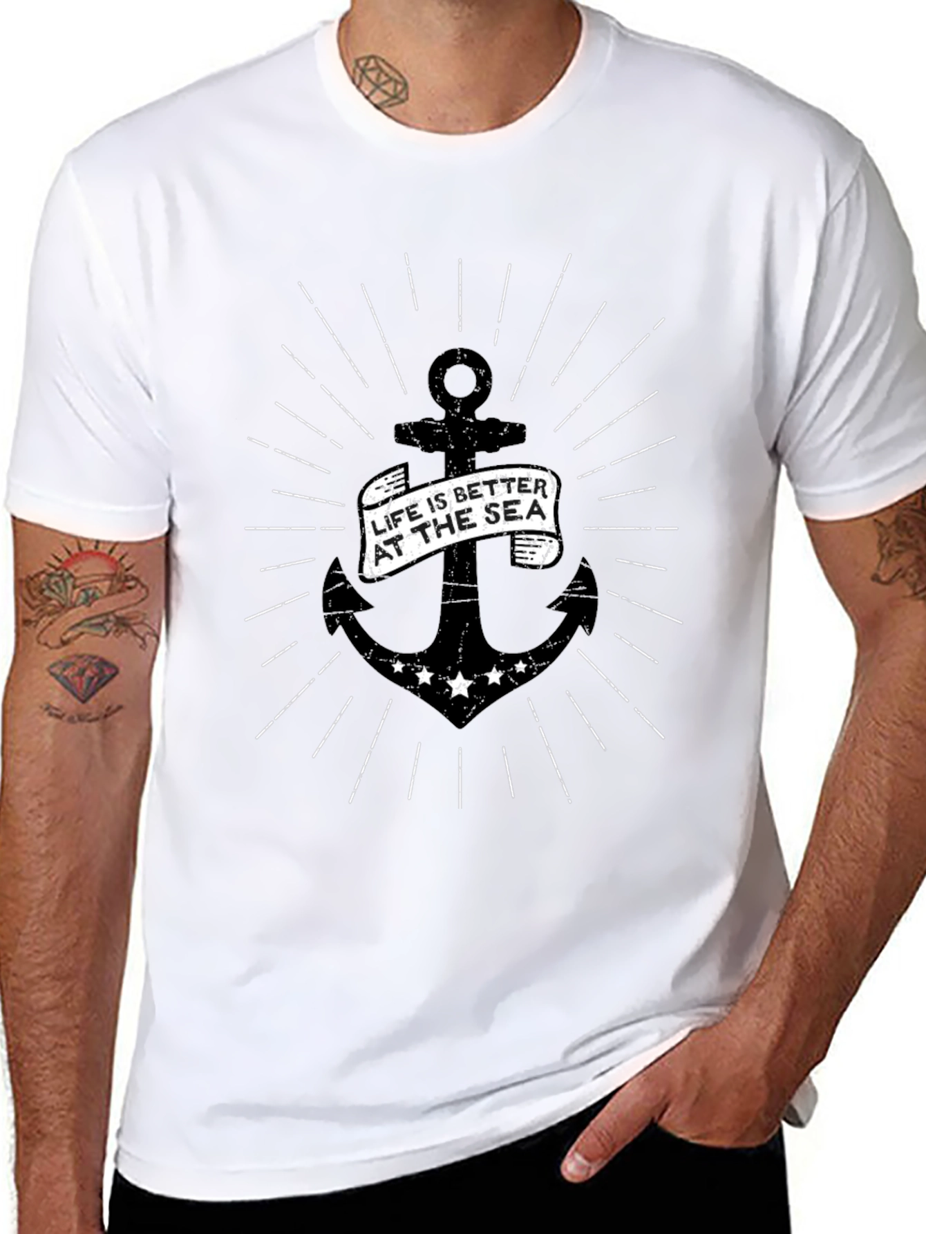 Life is Better at Sea Anchor Graphic Tee