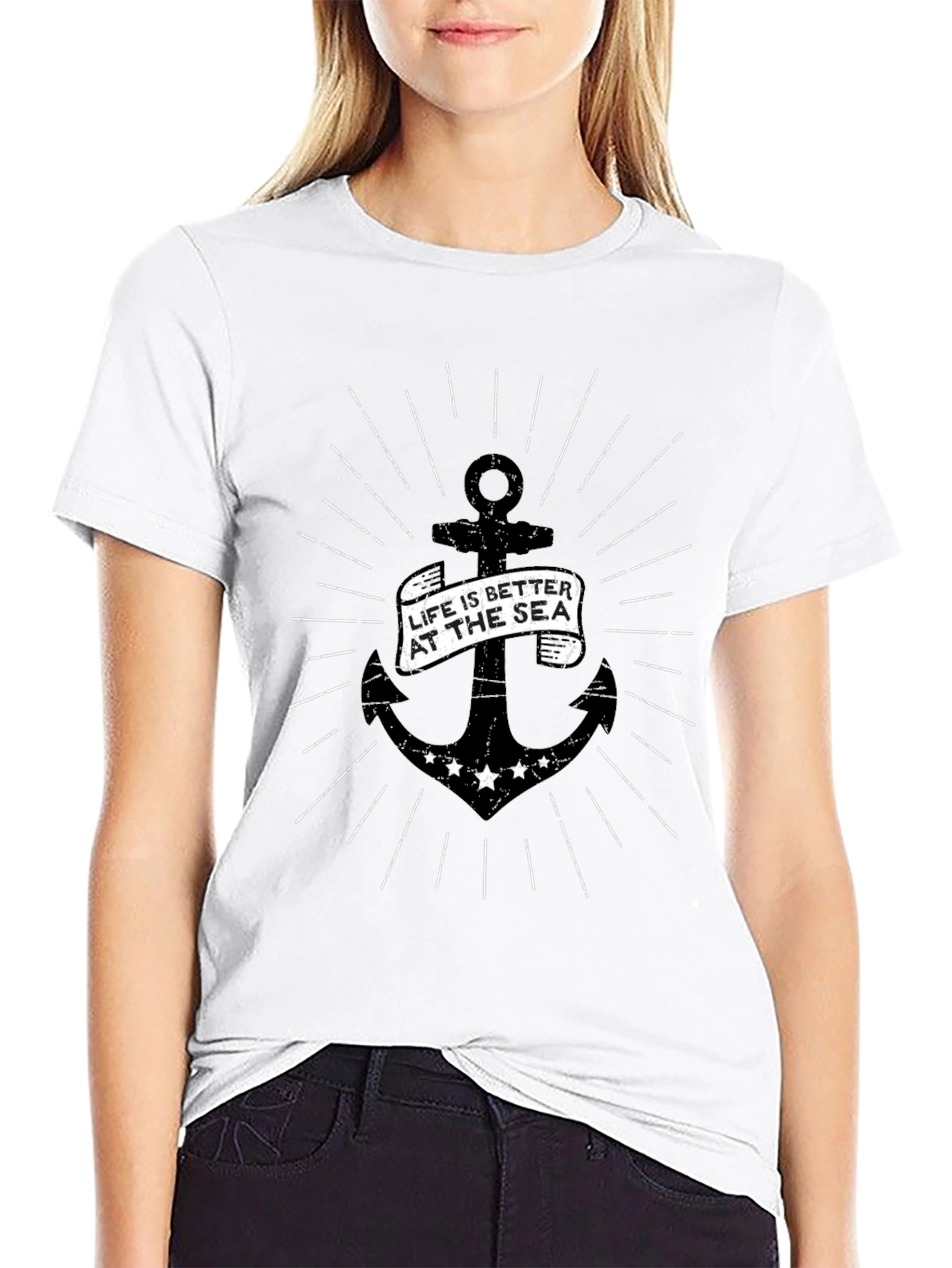 Life is Better at Sea Anchor Graphic Tee