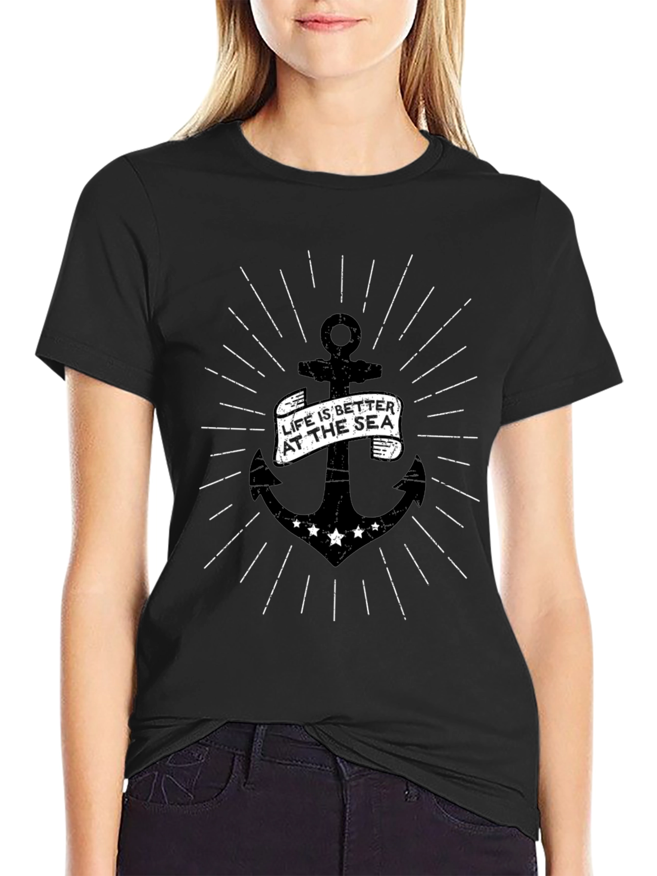 Life is Better at Sea Anchor Graphic Tee