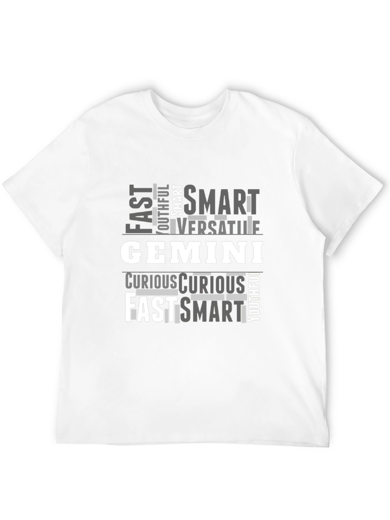 Gemini Zodiac T-Shirt - Fast Smart Versatile Design