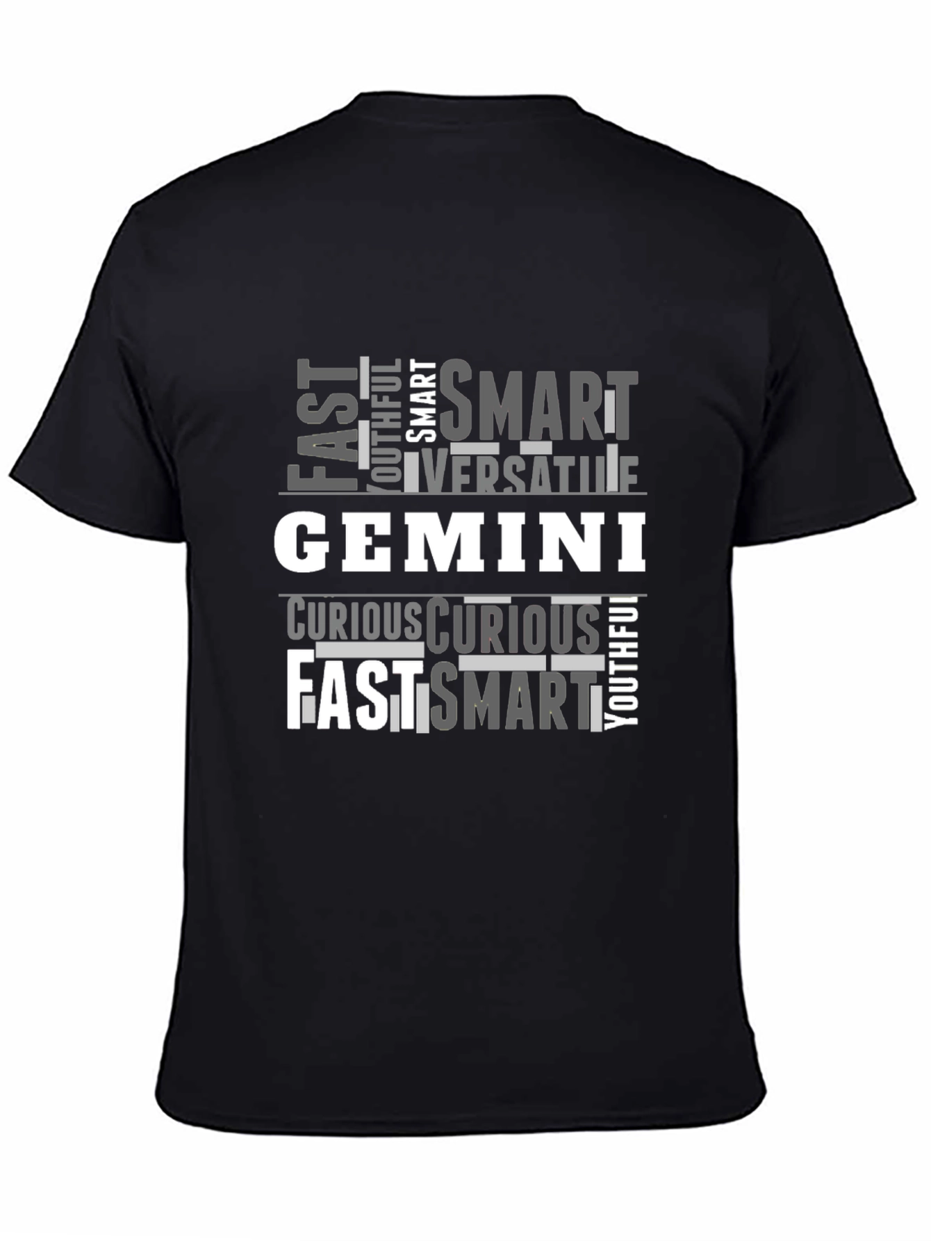 Gemini Zodiac T-Shirt - Fast Smart Versatile Design