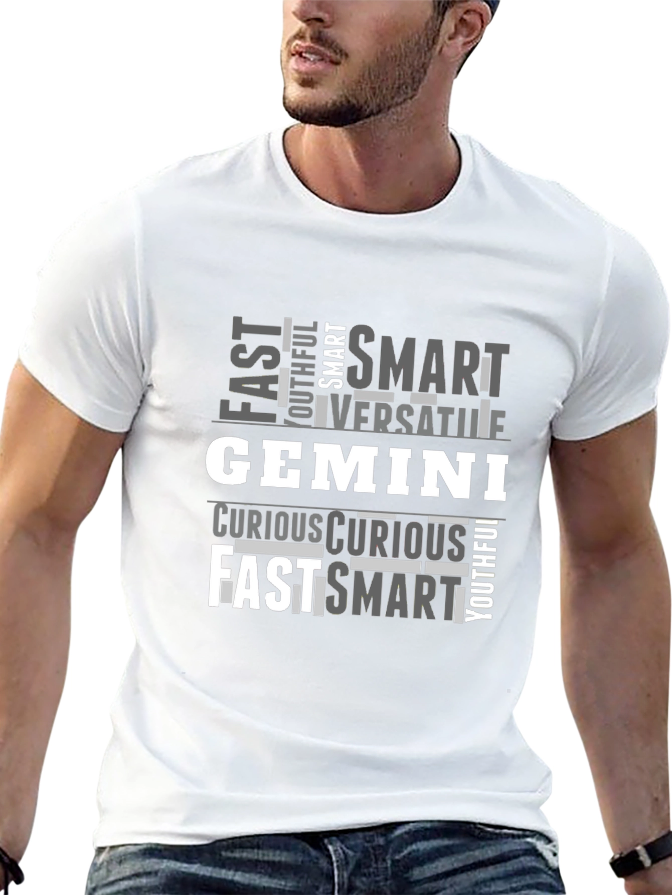 Gemini Zodiac T-Shirt - Fast Smart Versatile Design