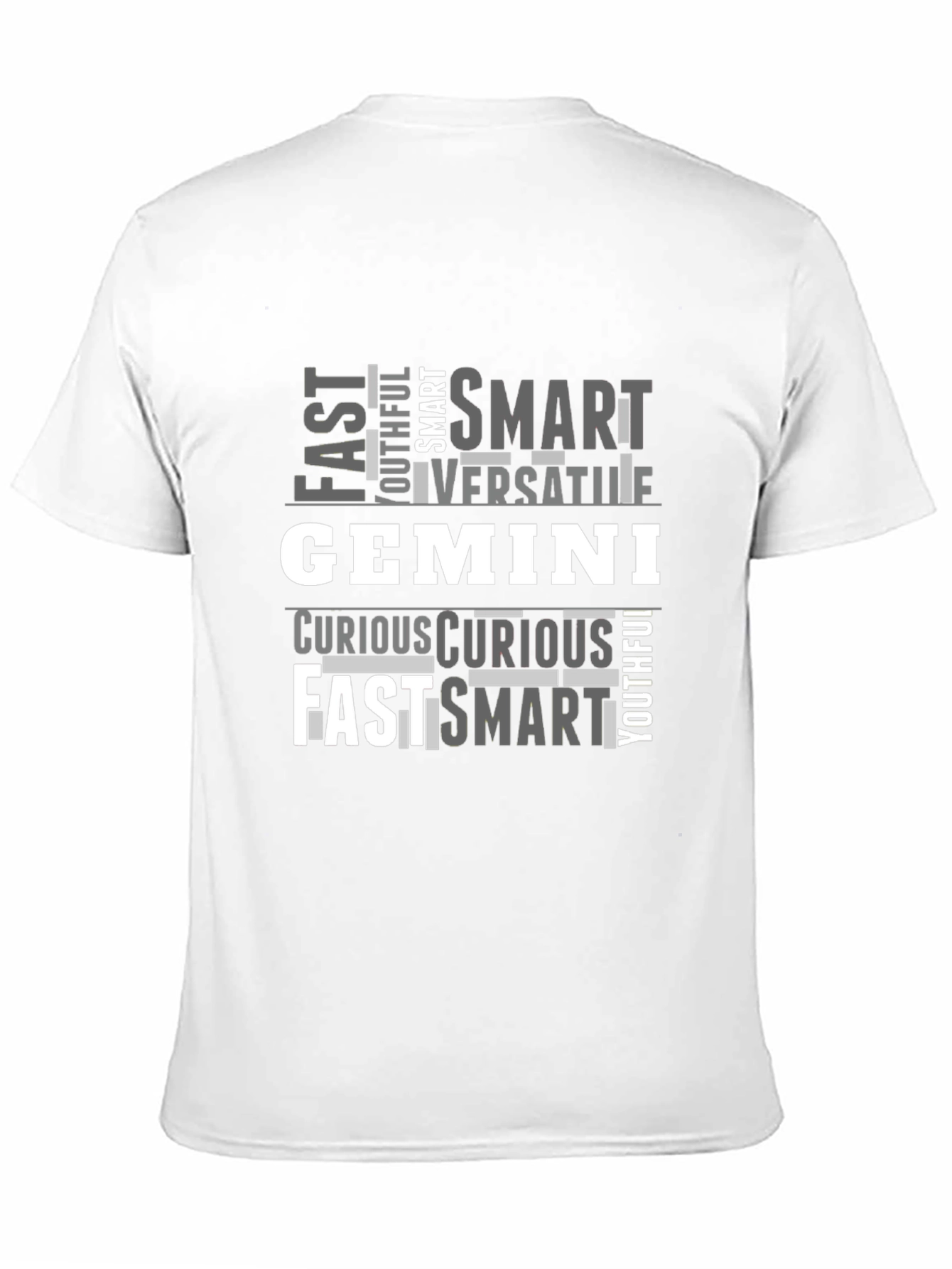 Gemini Zodiac T-Shirt - Fast Smart Versatile Design