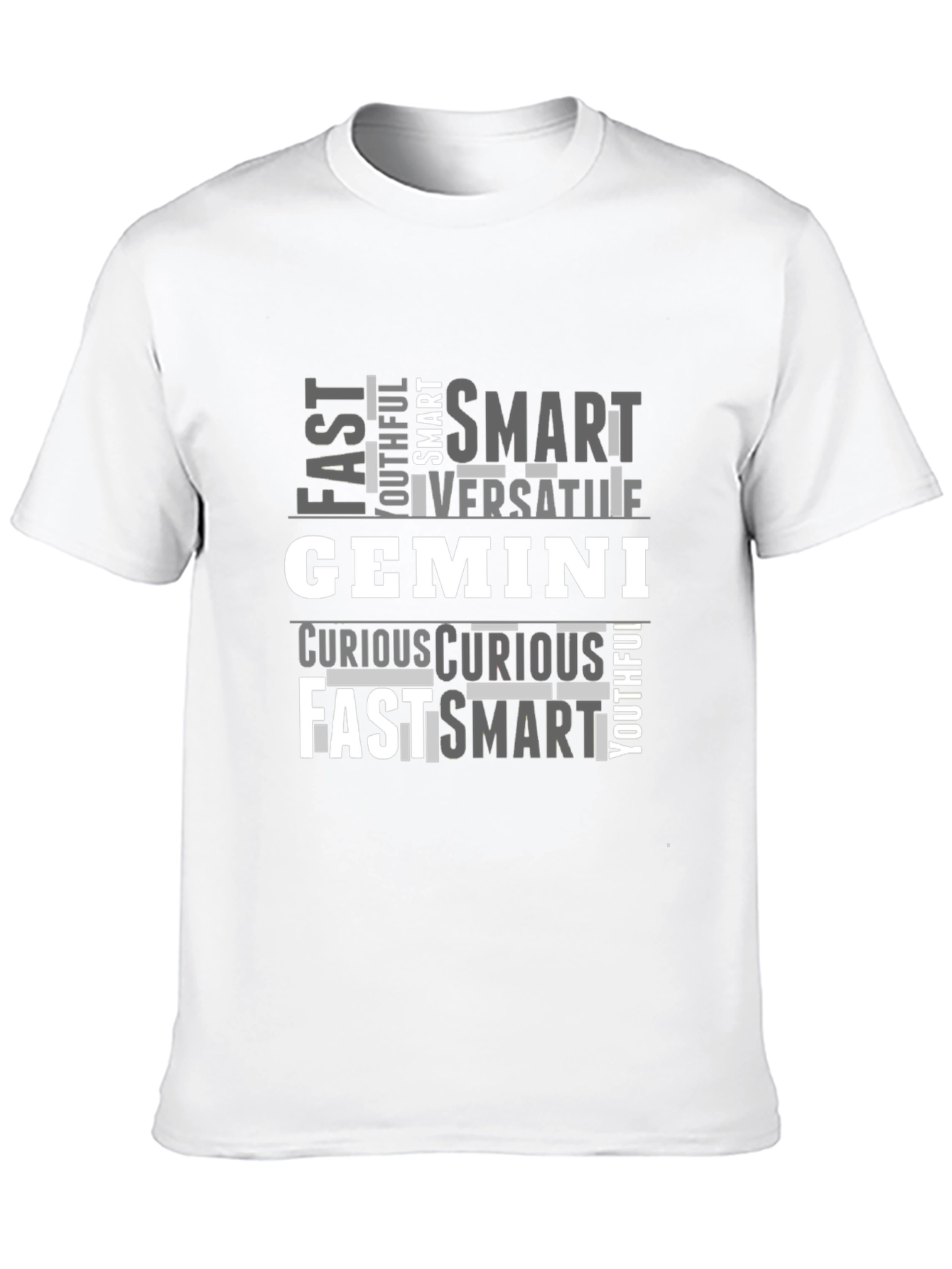 Gemini Zodiac T-Shirt - Fast Smart Versatile Design