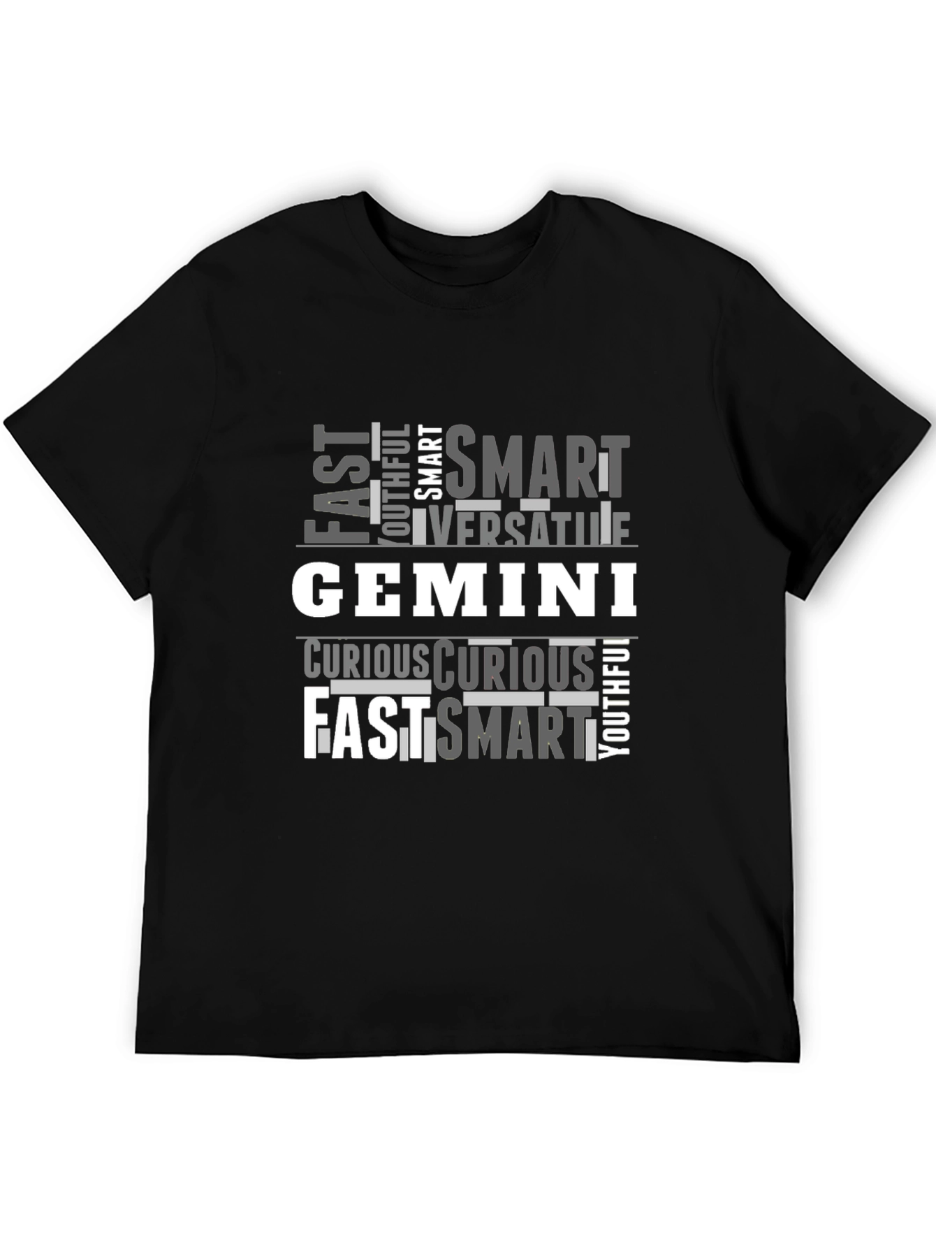 Gemini Zodiac T-Shirt - Fast Smart Versatile Design