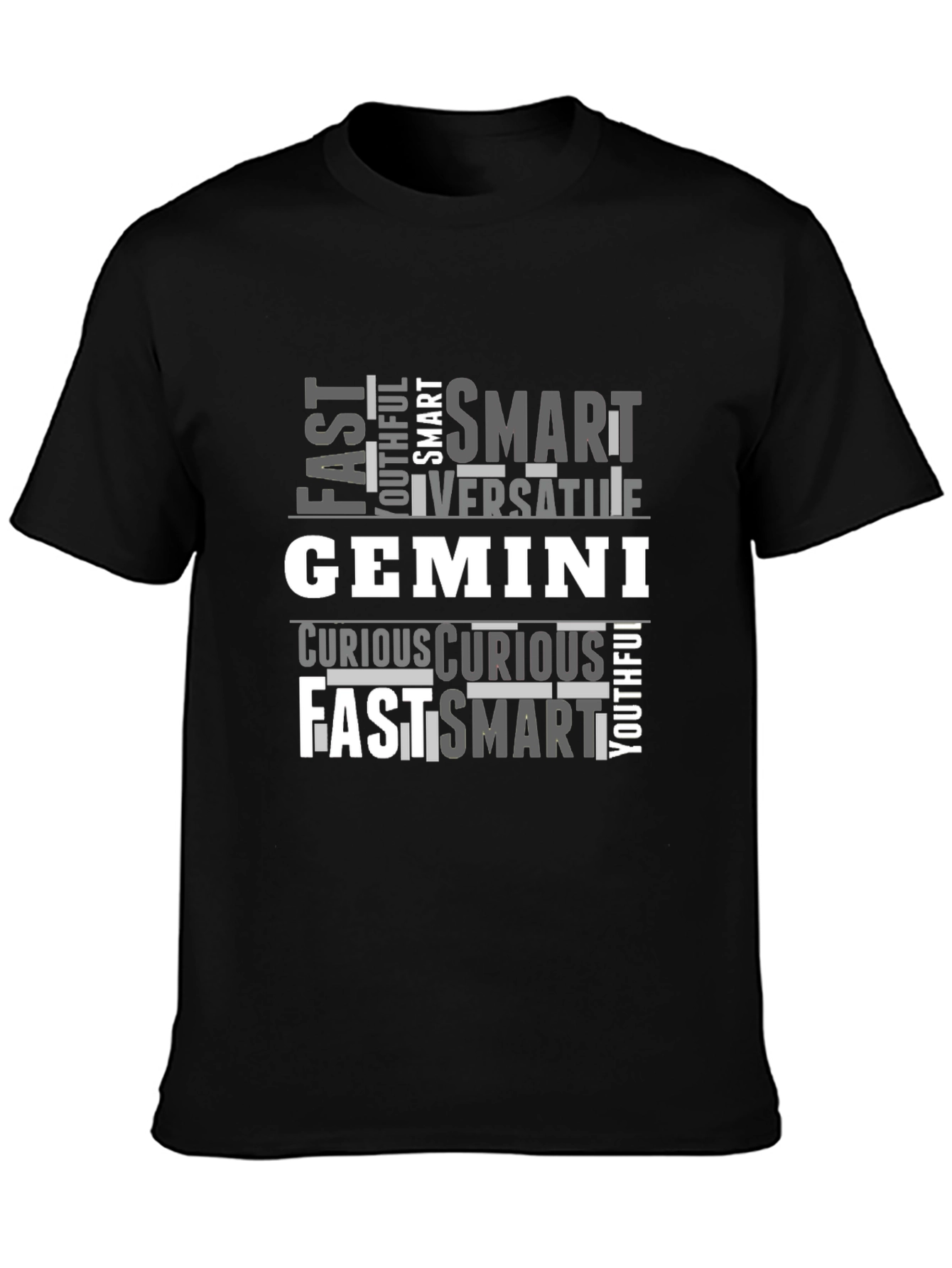 Gemini Zodiac T-Shirt - Fast Smart Versatile Design