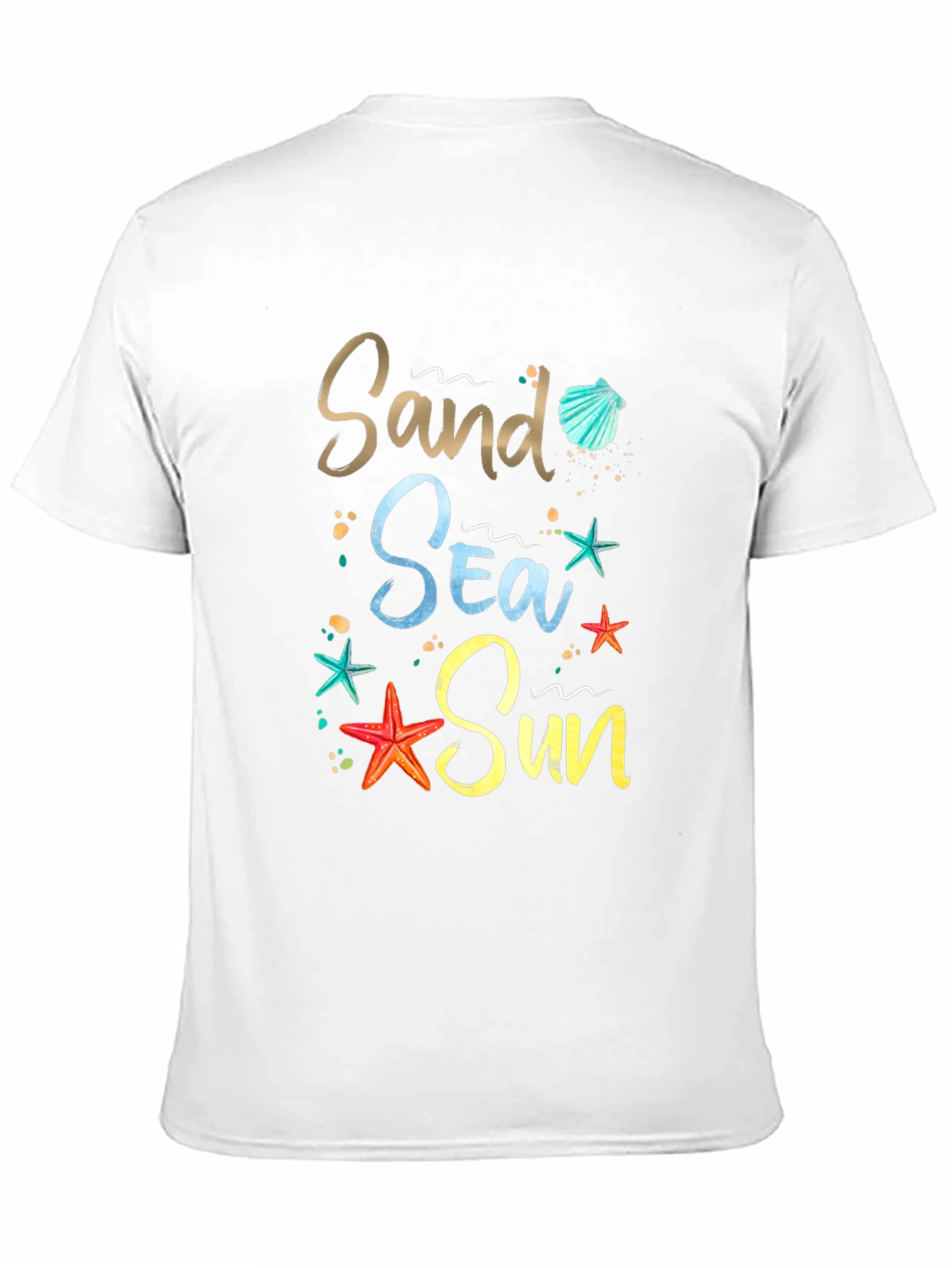 Sand Sea Sun Graphic Tee - Beach Lover Shirt
