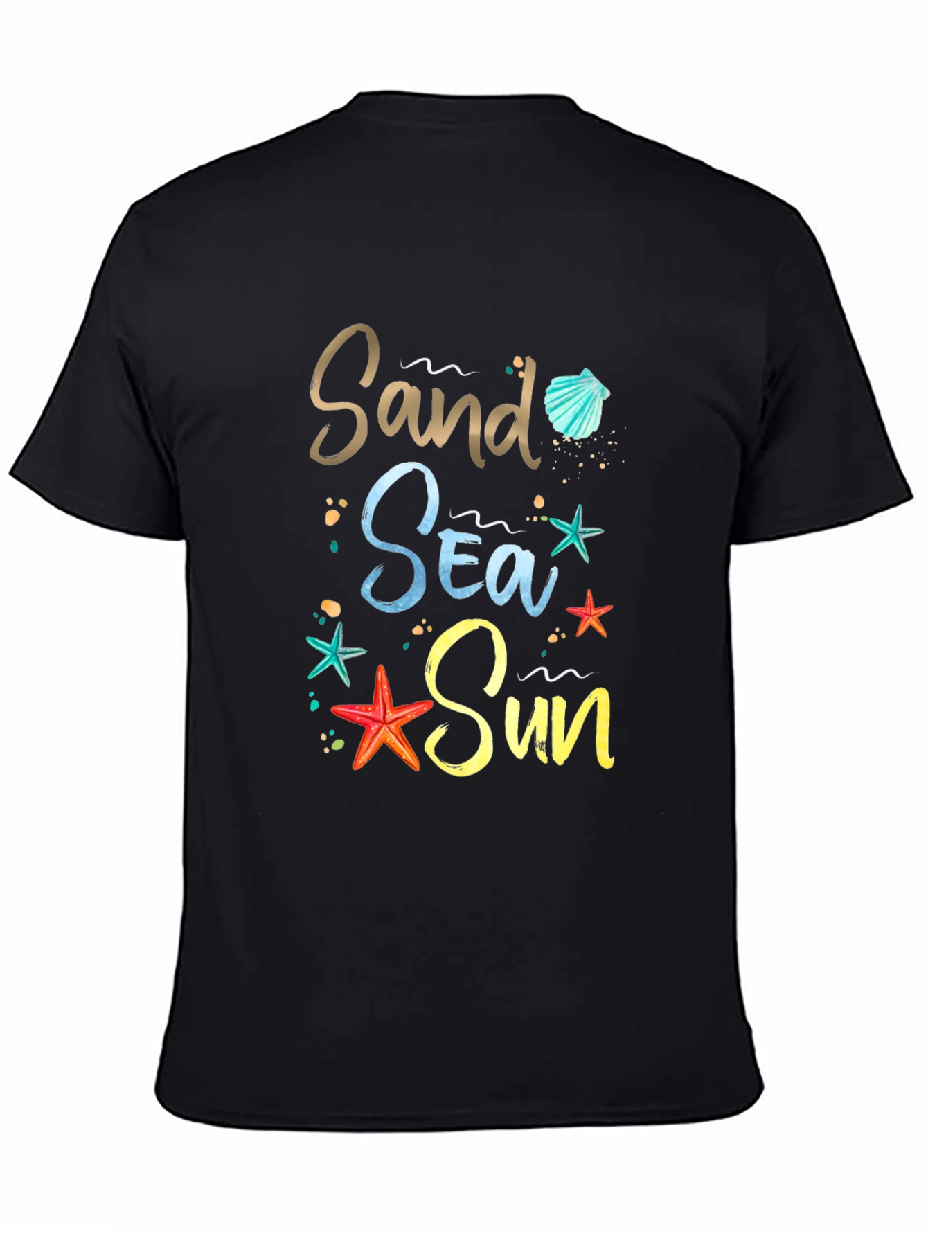 Sand Sea Sun Graphic Tee - Beach Lover Shirt