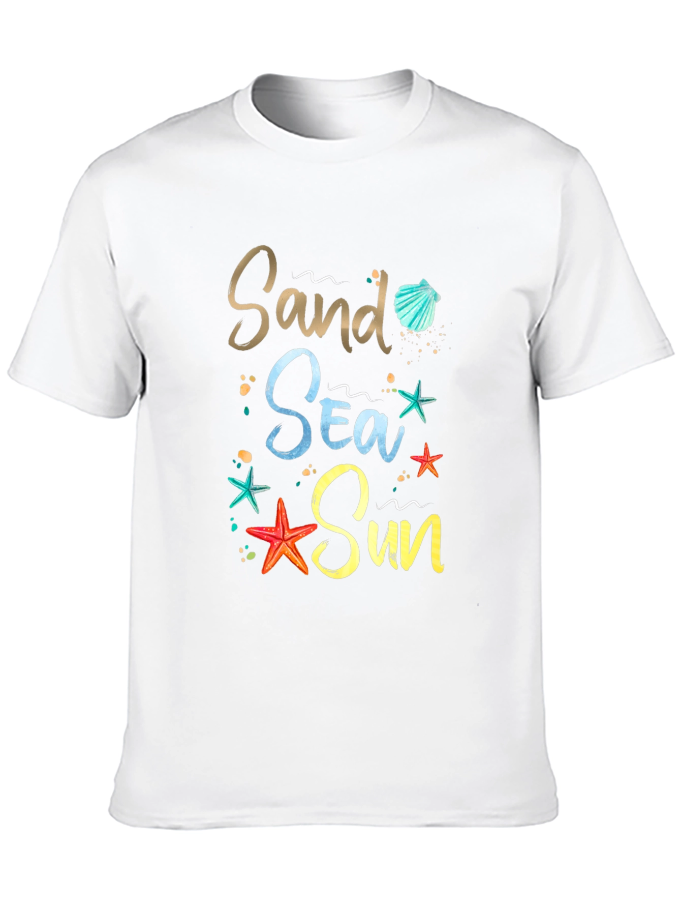 Sand Sea Sun Graphic Tee - Beach Lover Shirt