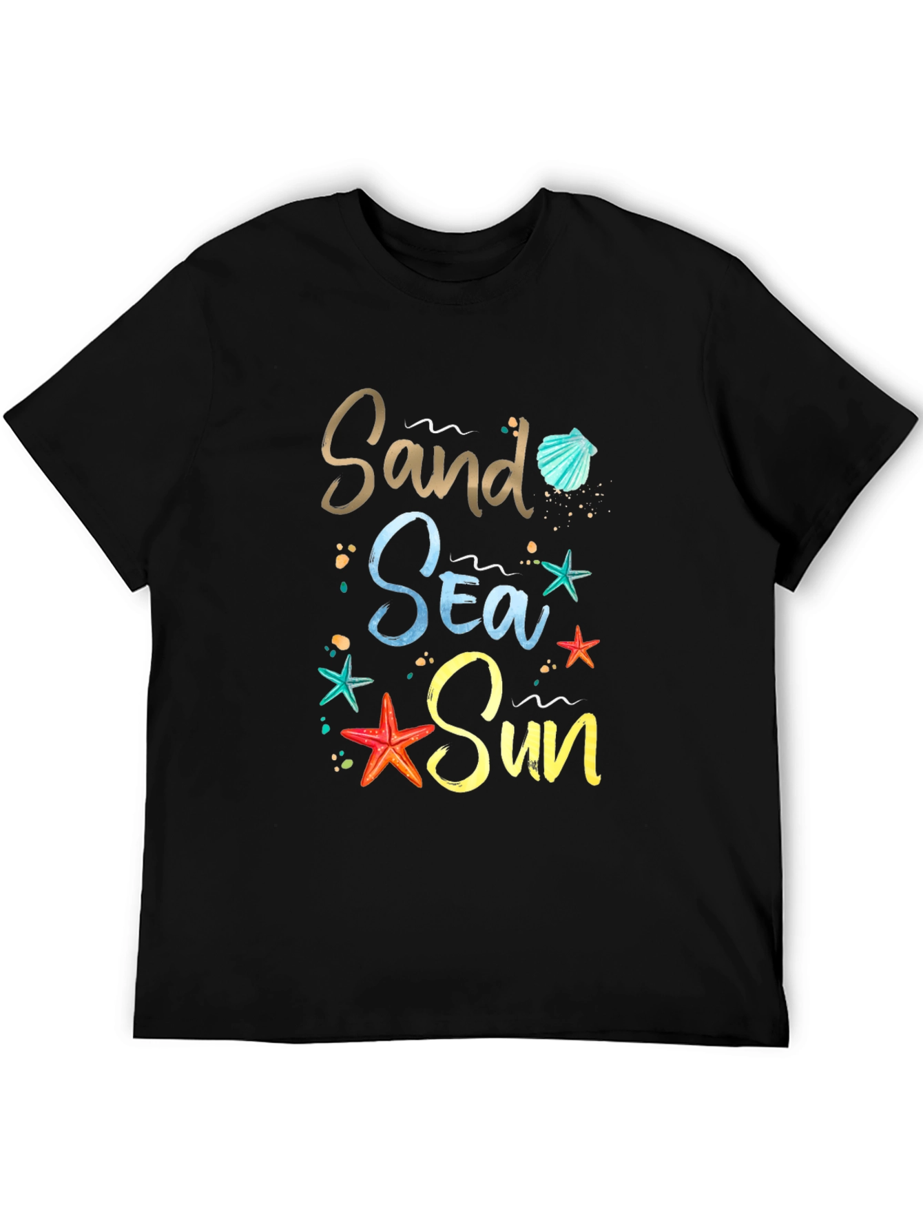Sand Sea Sun Graphic Tee - Beach Lover Shirt