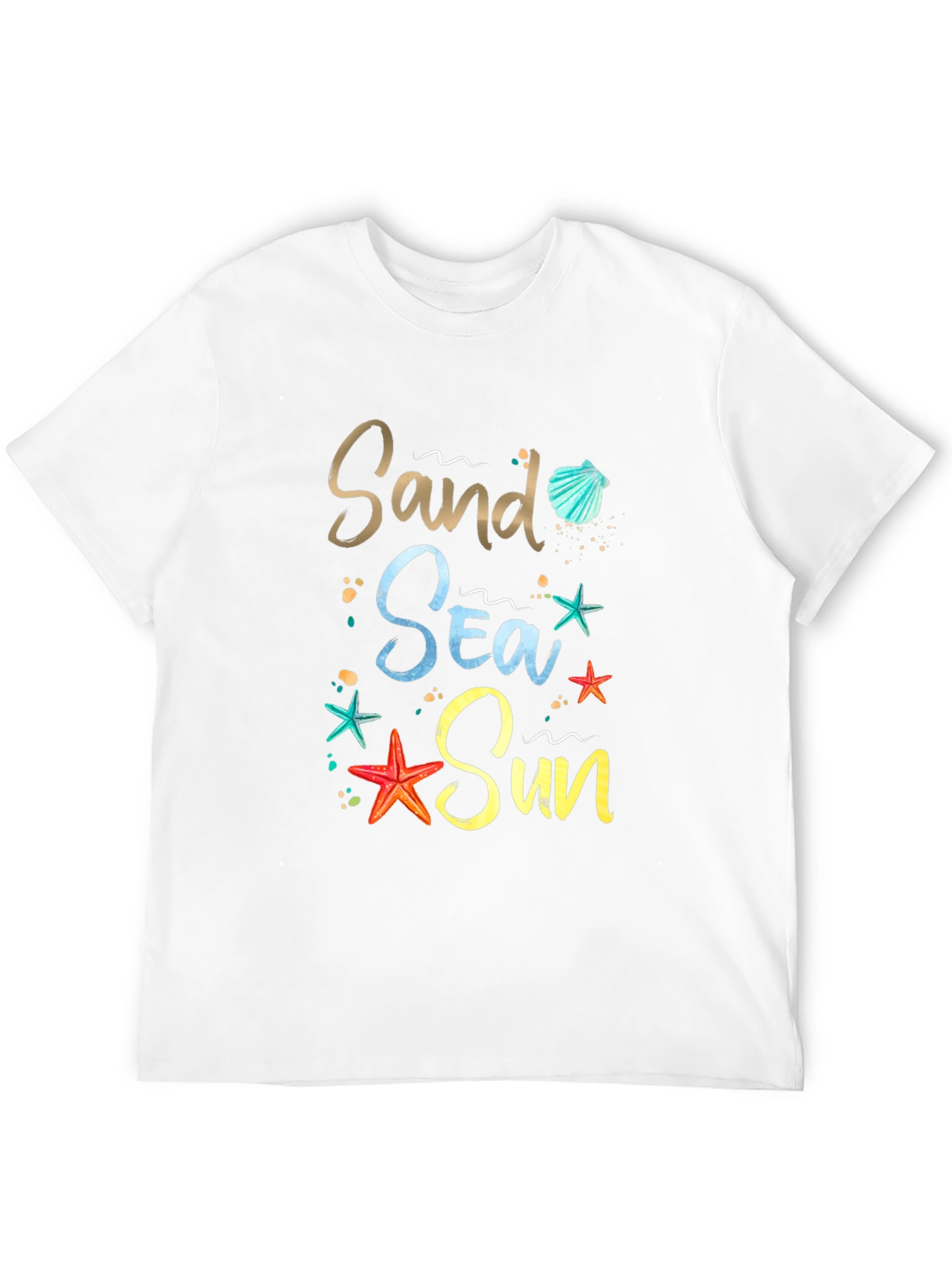 Sand Sea Sun Graphic Tee - Beach Lover Shirt