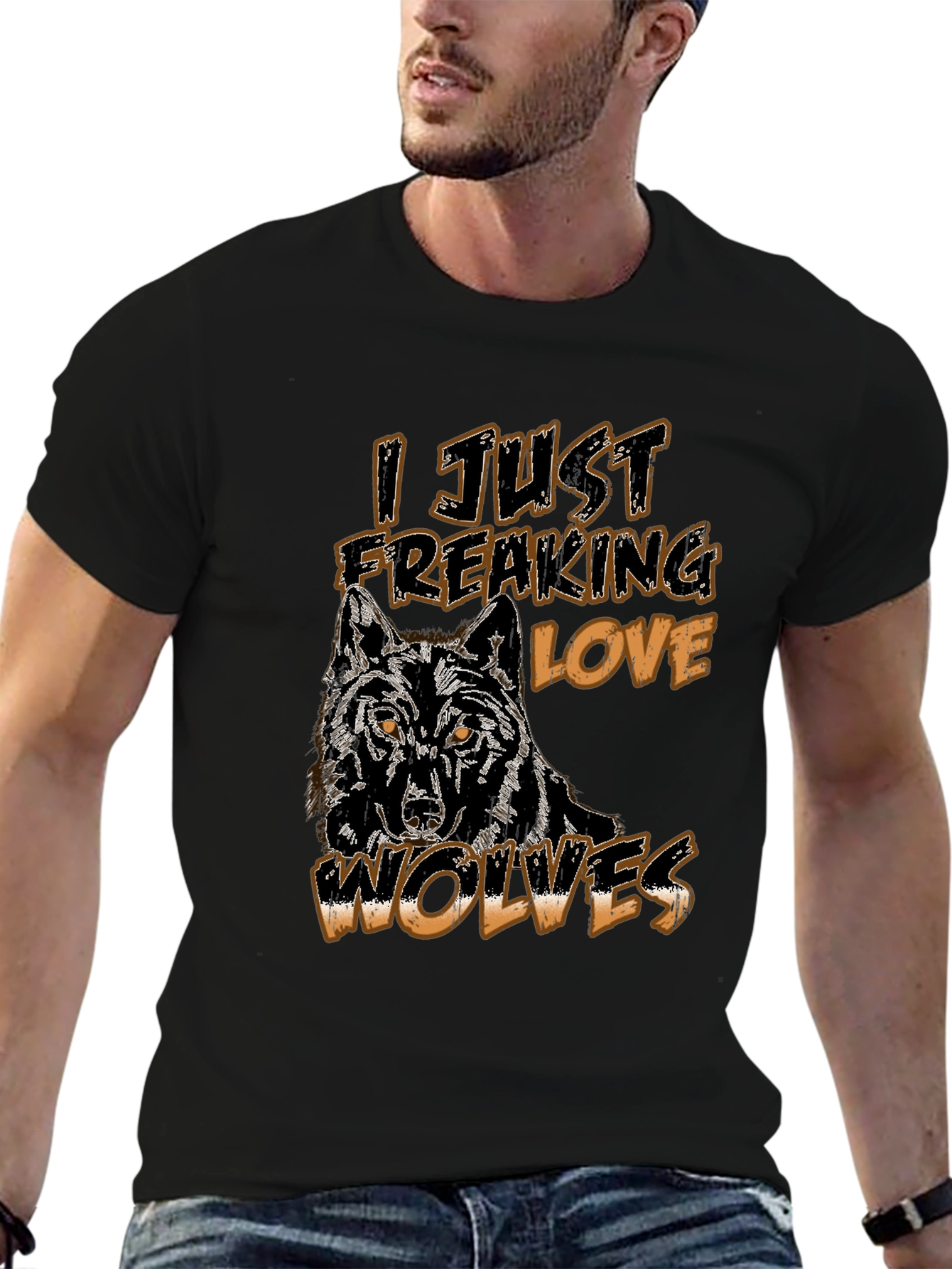 I Just Freaking Love Wolves Graphic Tee