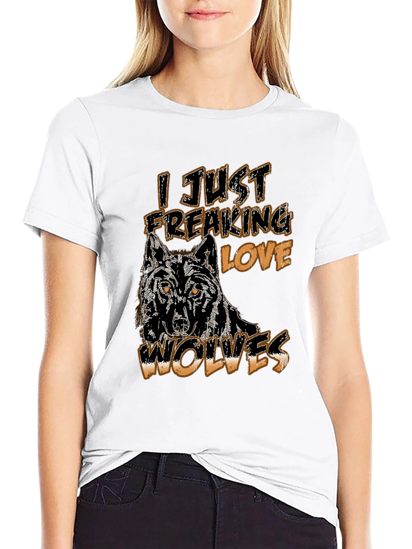 I Just Freaking Love Wolves Graphic Tee