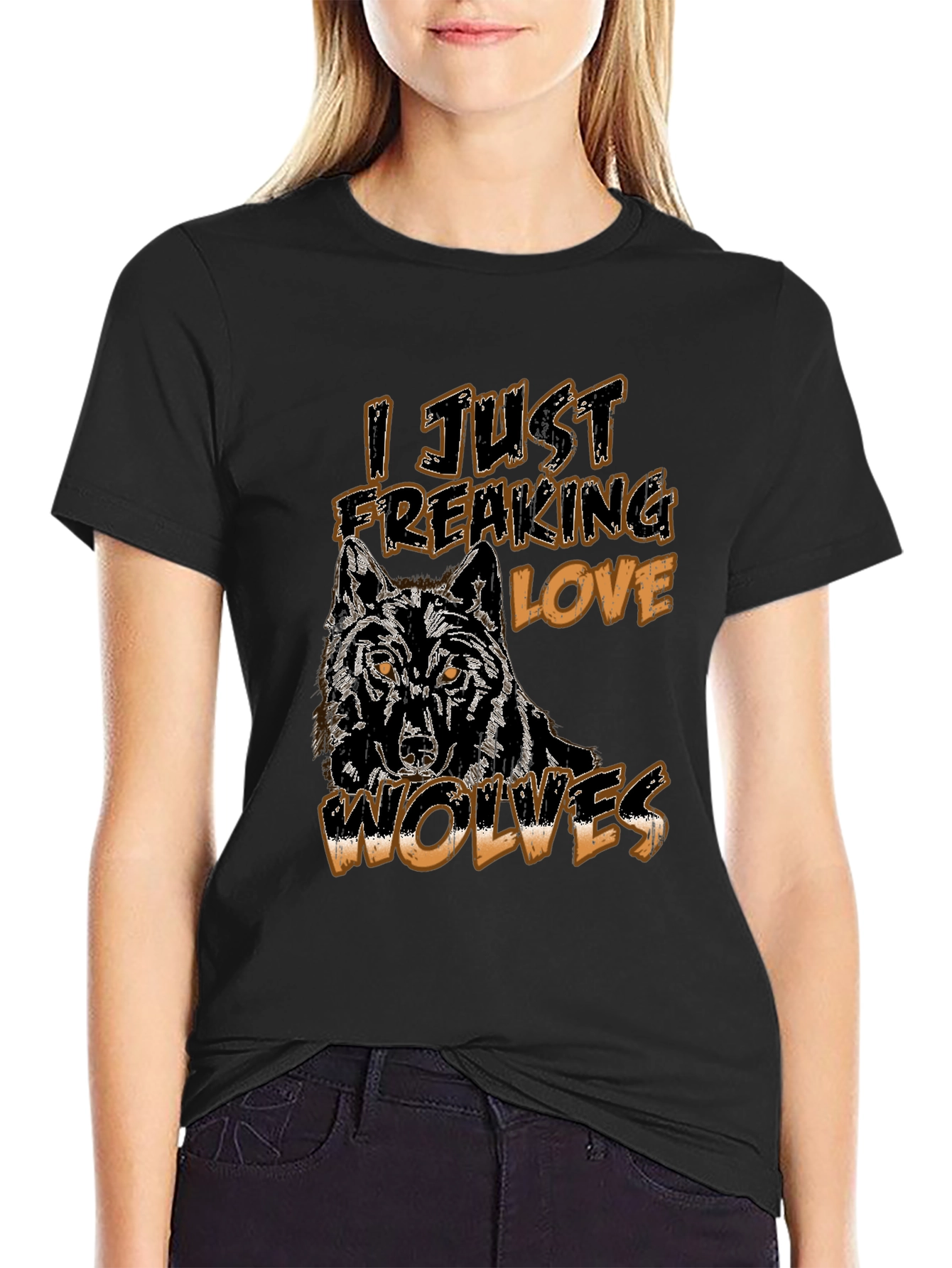 I Just Freaking Love Wolves Graphic Tee