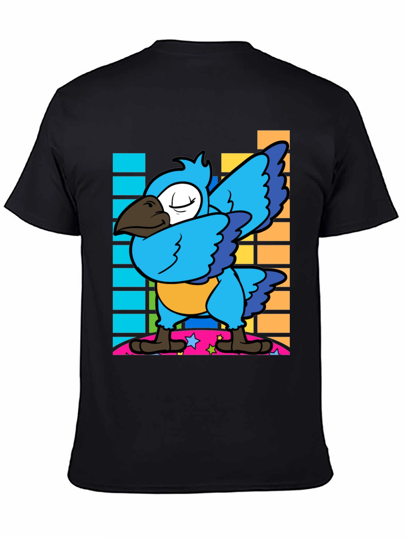 Dabbing Parrot Graphic Tee - Funny Bird Dance Shirt