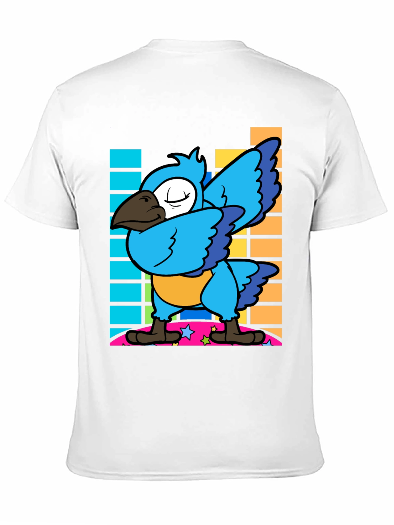 Dabbing Parrot Graphic Tee - Funny Bird Dance Shirt