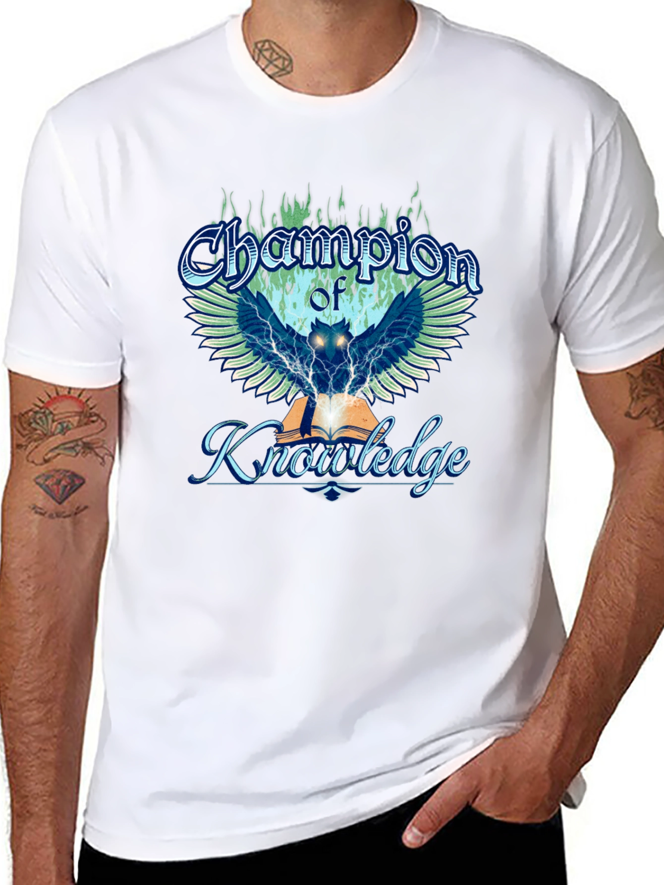 Champion of Knowledge Graphic Tee