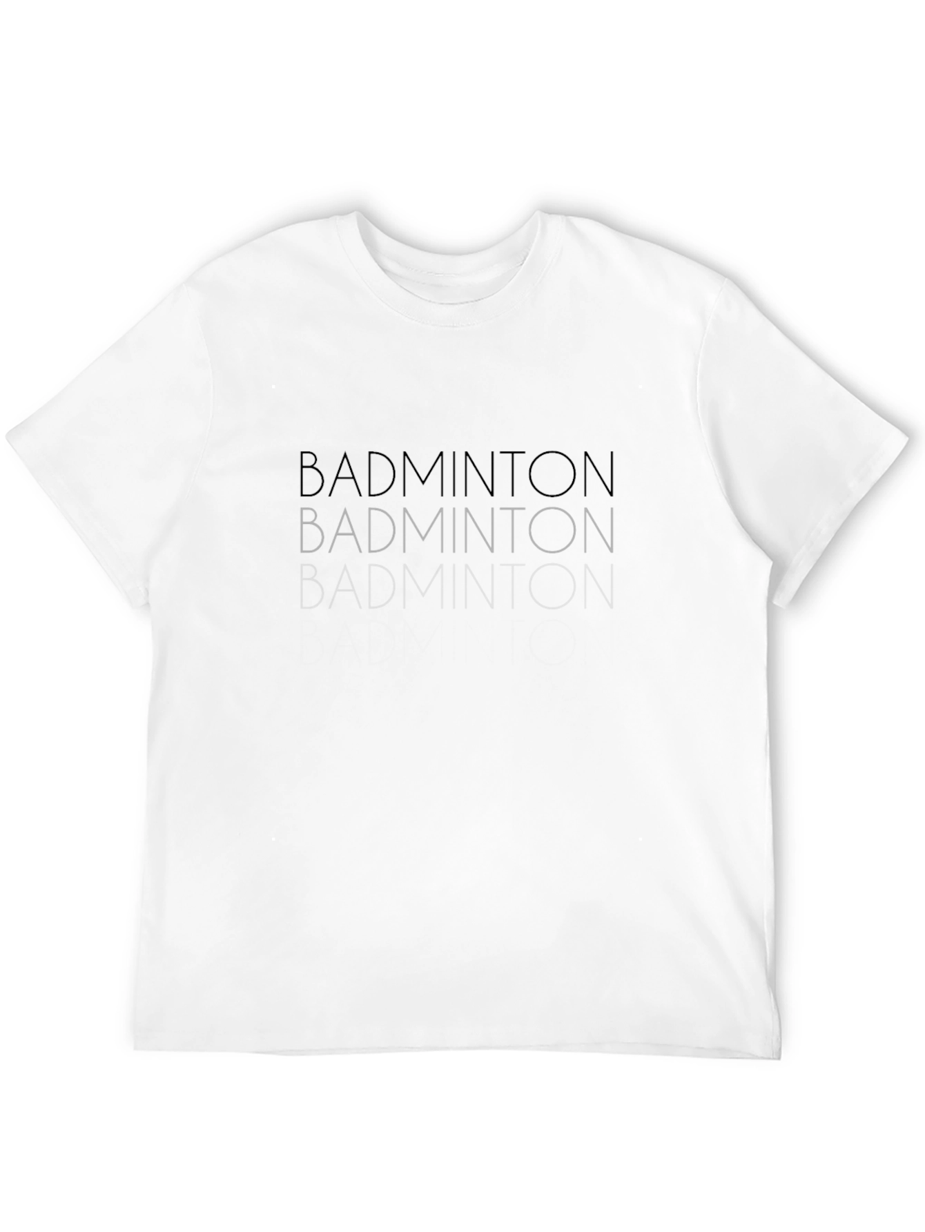 Black Badminton T-Shirt for Sports Enthusiasts