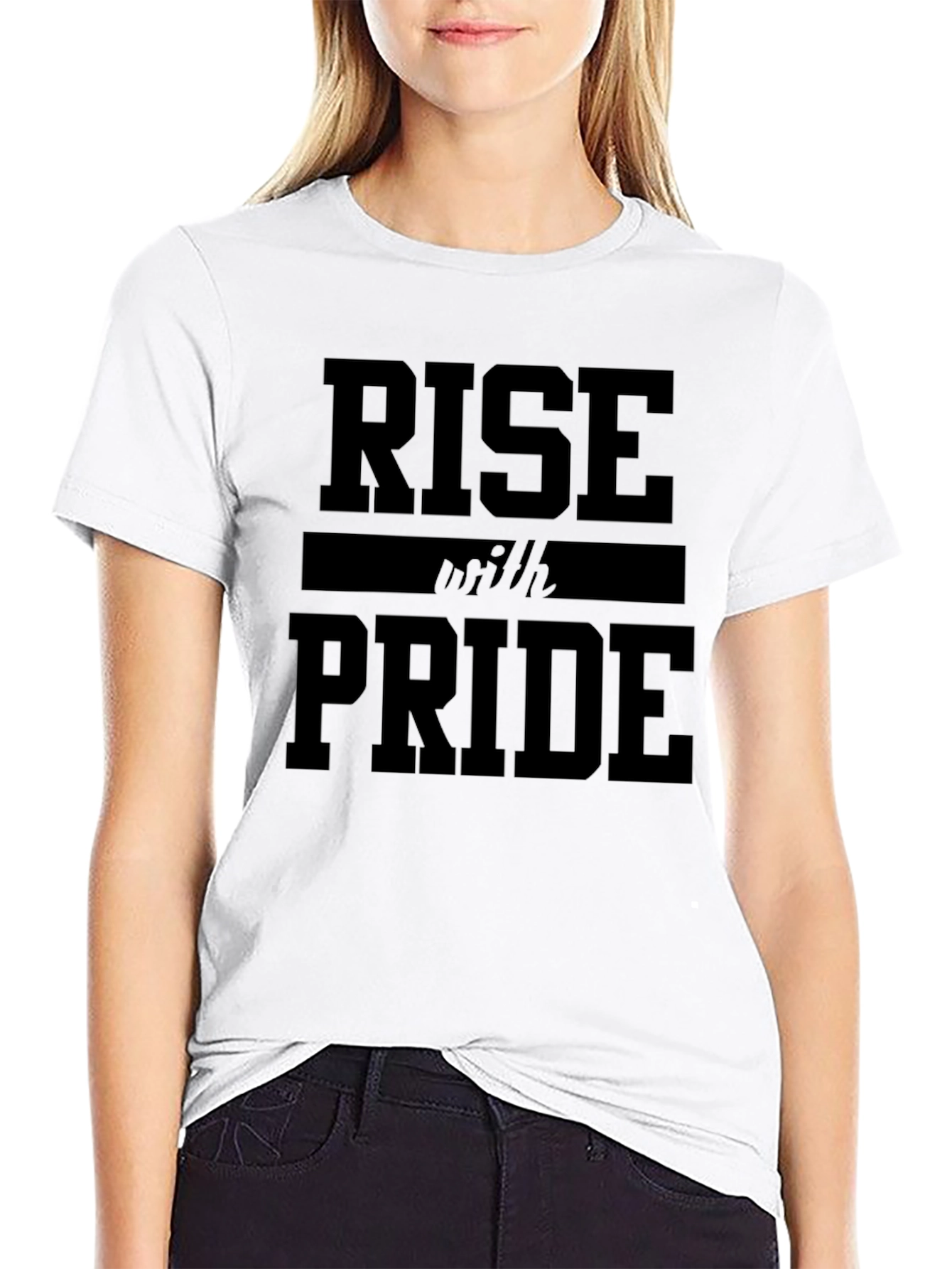 Rise With Pride Graphic T-Shirt - Black