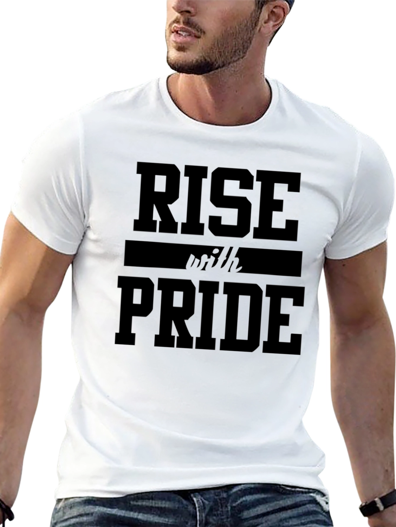 Rise With Pride Graphic T-Shirt - Black
