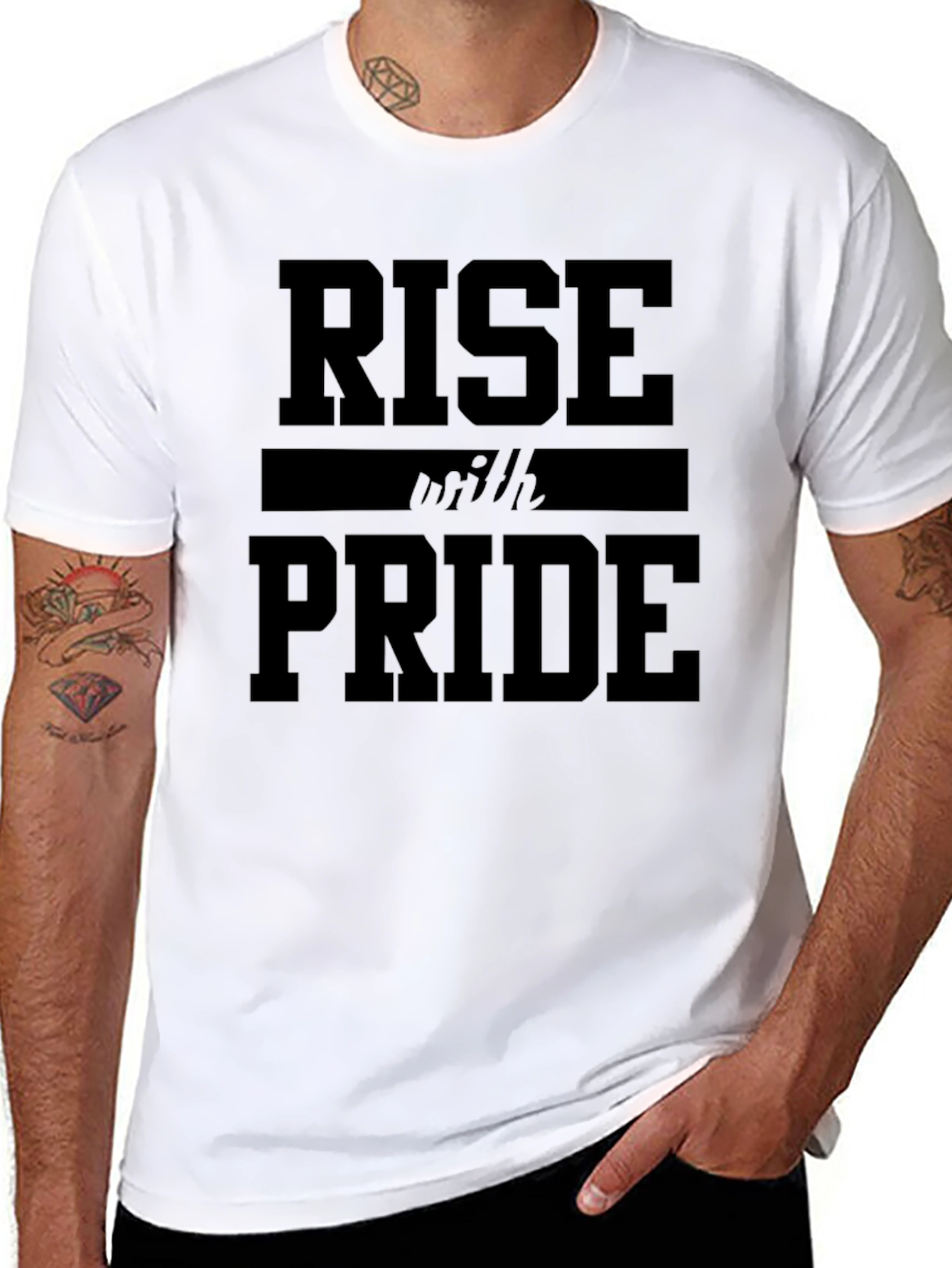 Rise With Pride Graphic T-Shirt - Black