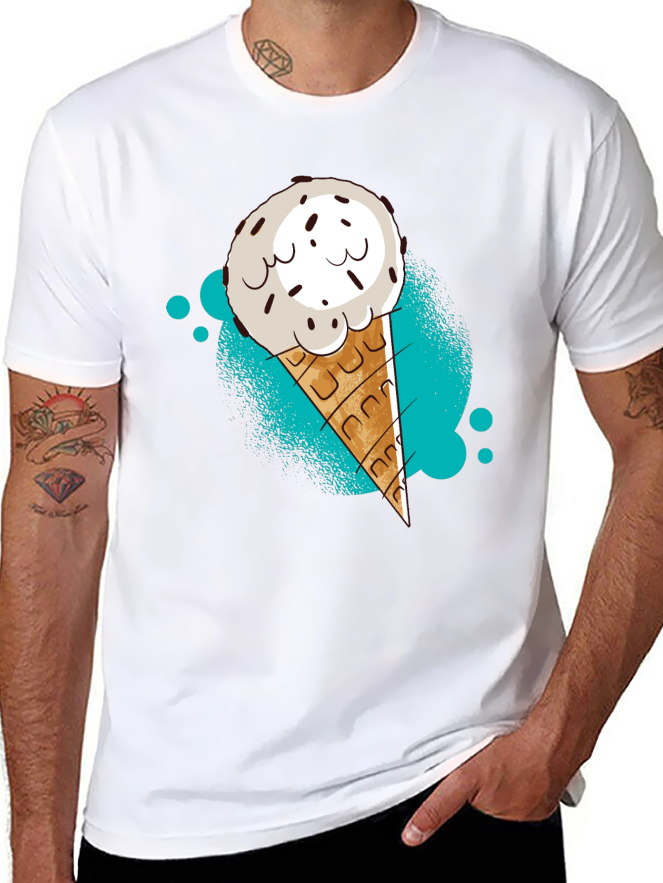 Ice Cream Graphic Tee - Cool Comfort