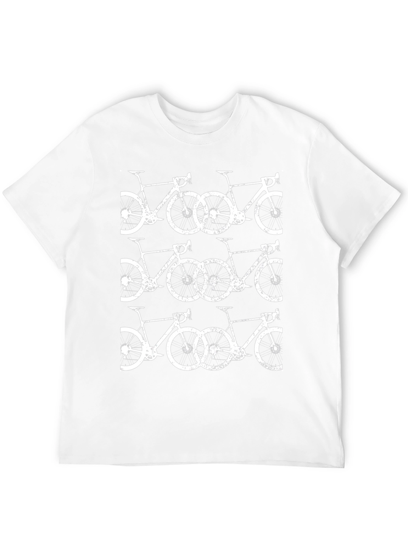 Bicycle Pattern Black T-Shirt