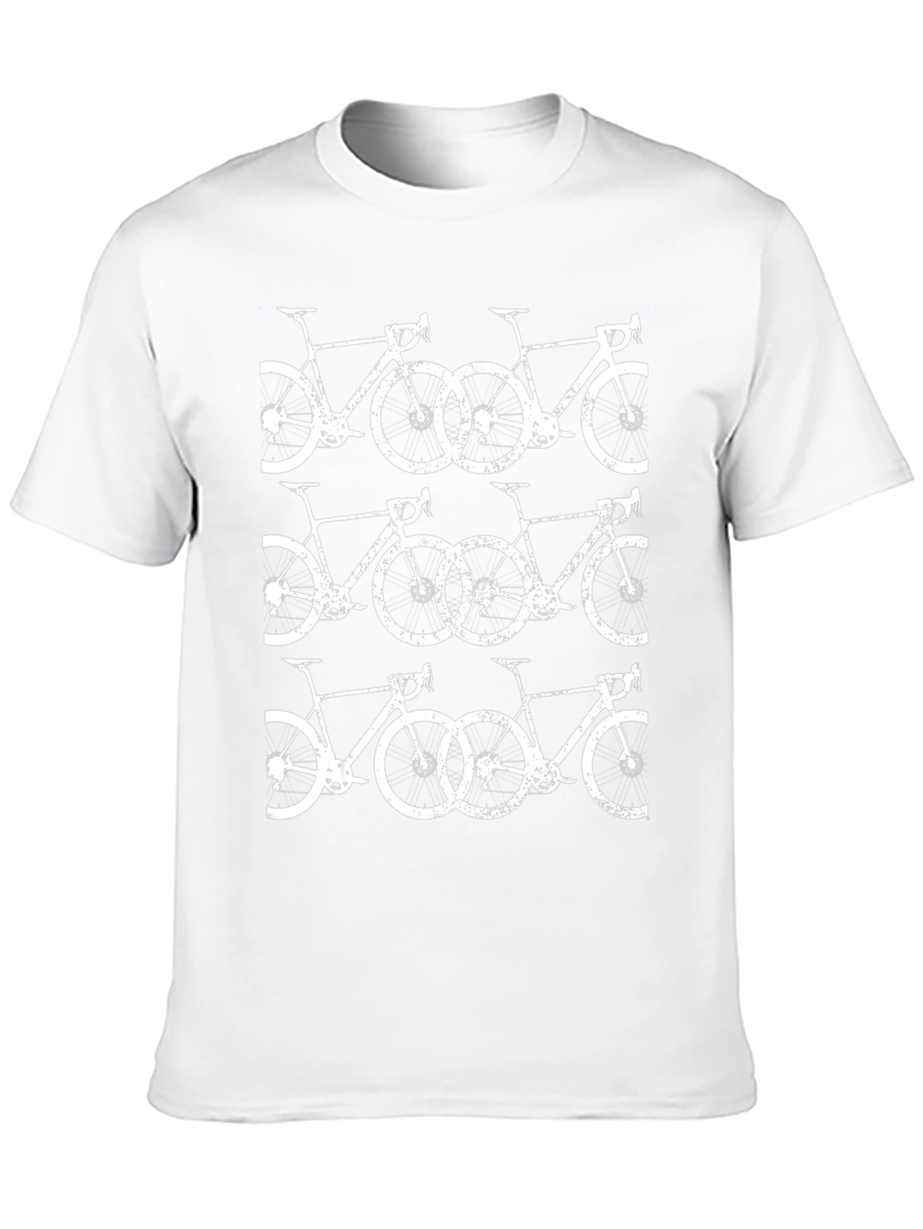 Bicycle Pattern Black T-Shirt