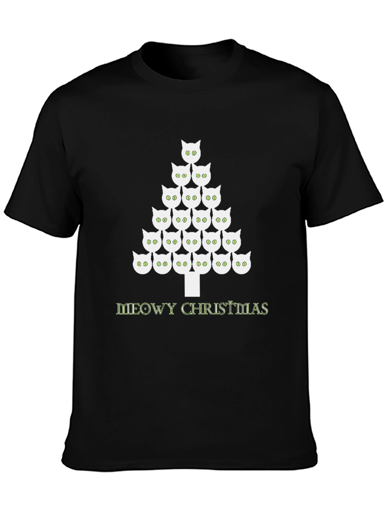 Meowy Christmas Cat Tree T-Shirt