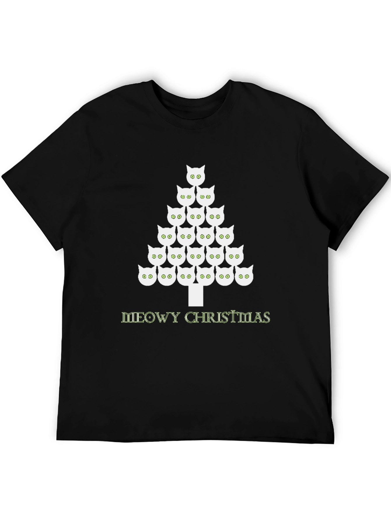 Meowy Christmas Cat Tree T-Shirt