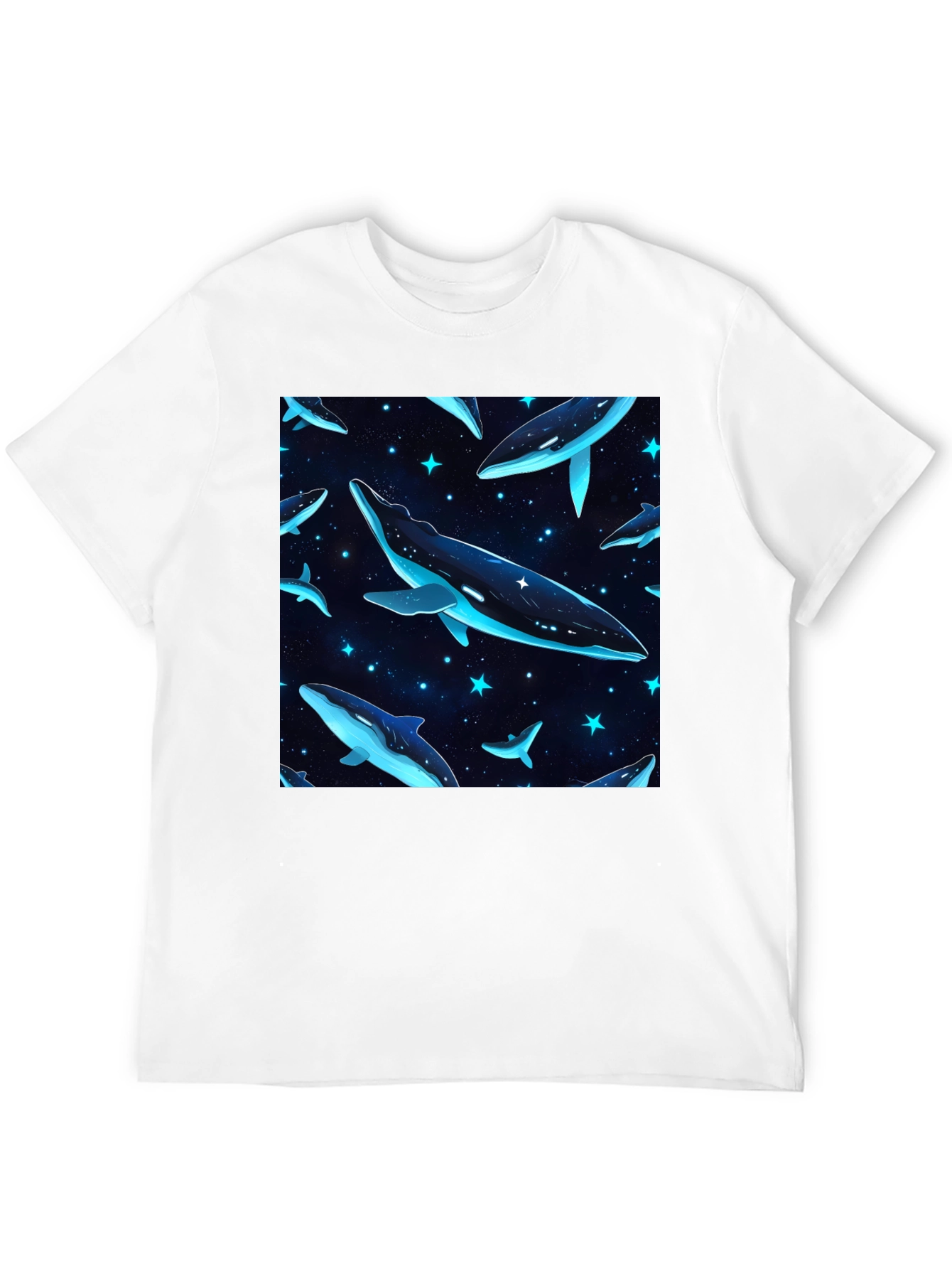Cosmic Whale T-Shirt - Black