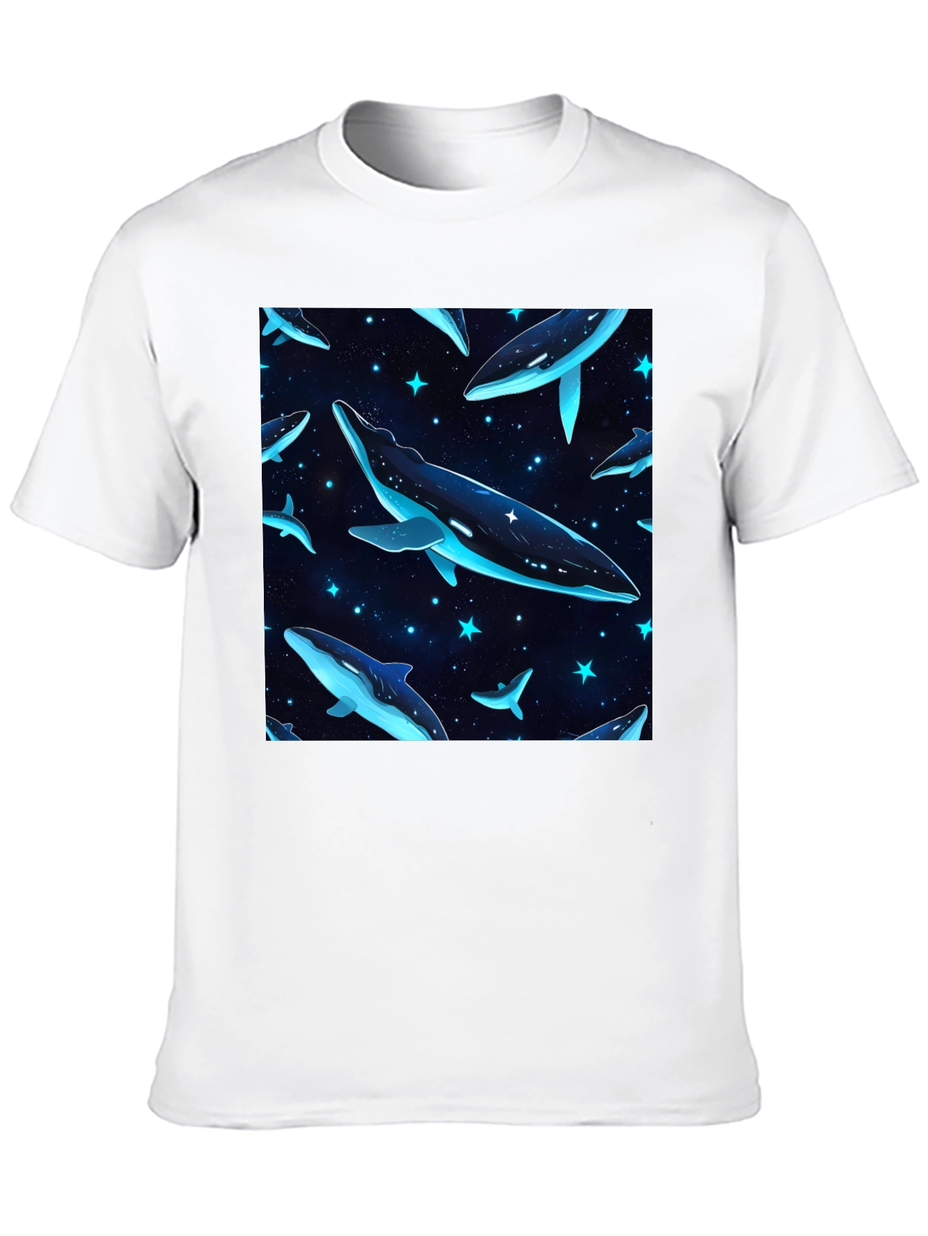 Cosmic Whale T-Shirt - Black
