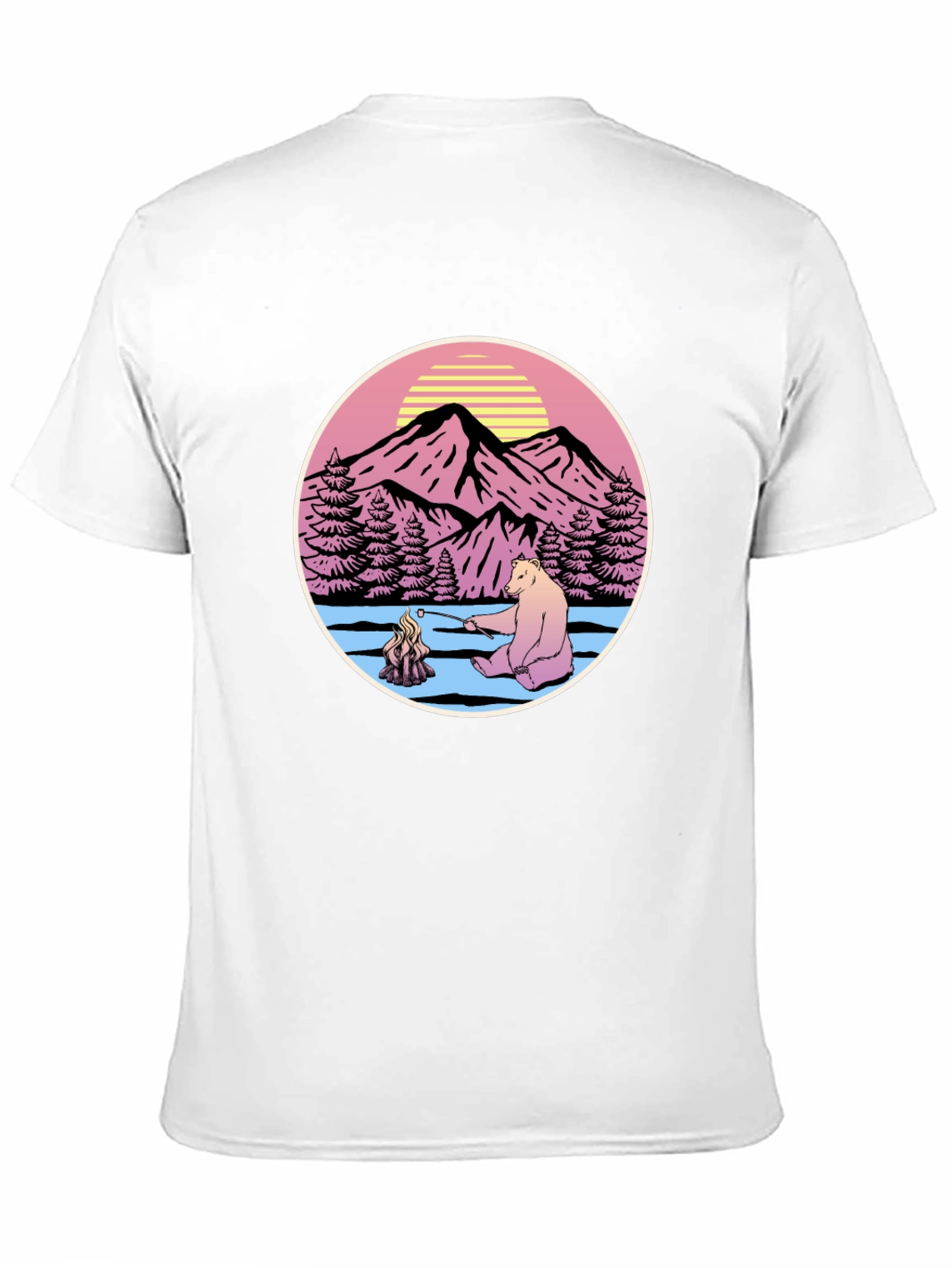 Retro Bear Campfire T-Shirt
