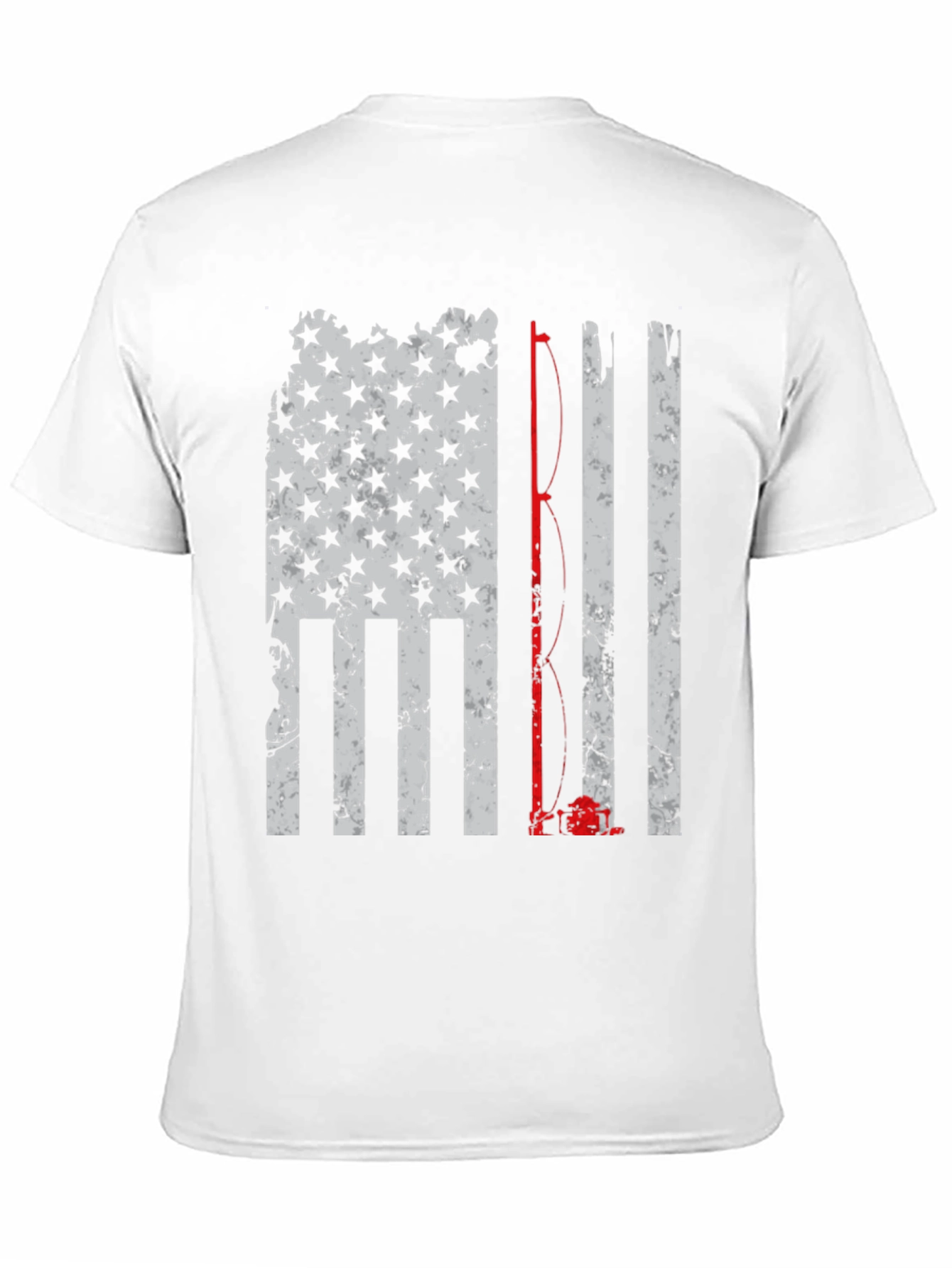 Fishing American Flag T-Shirt - Patriotic Angler Tee