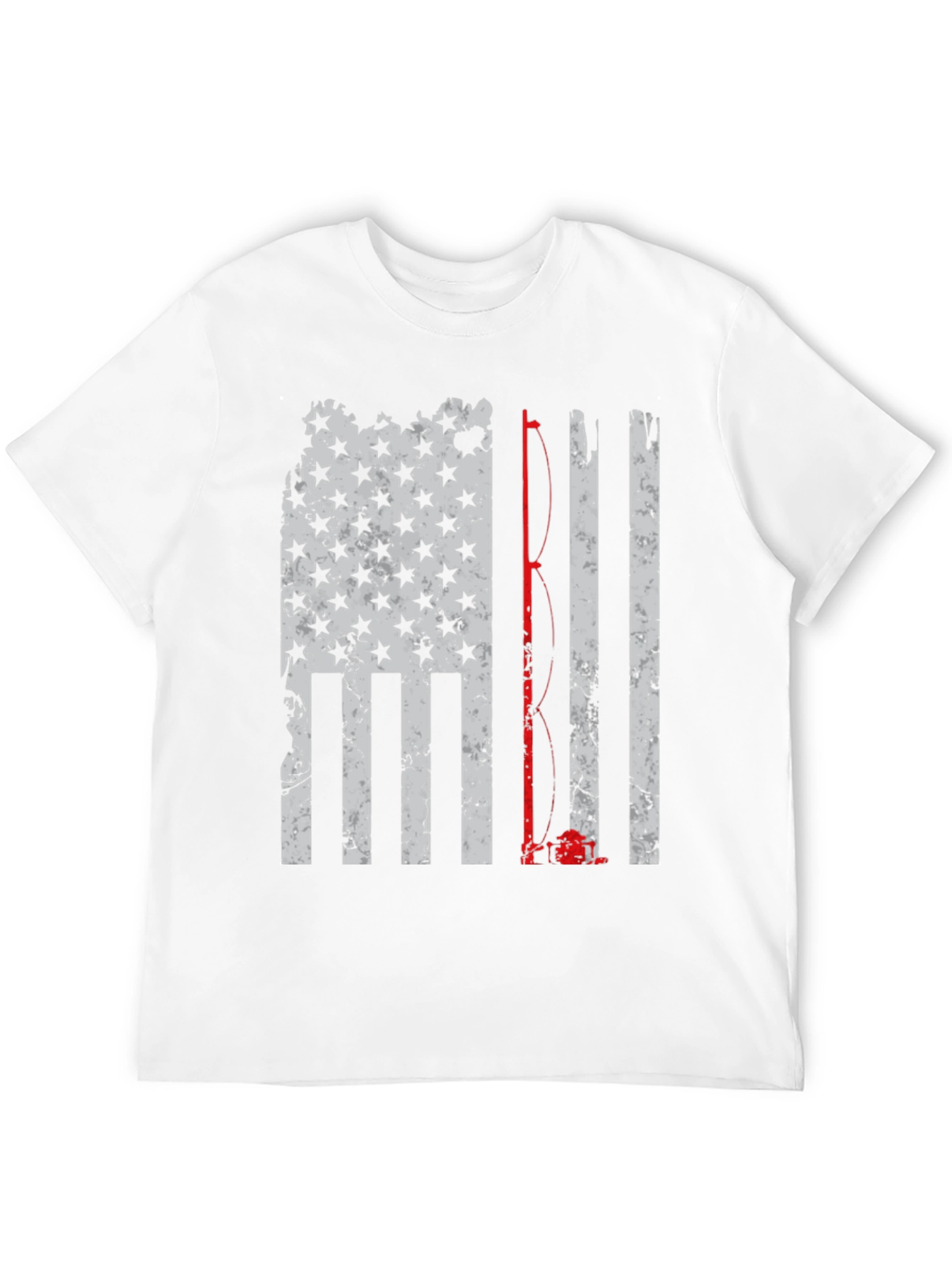 Fishing American Flag T-Shirt - Patriotic Angler Tee