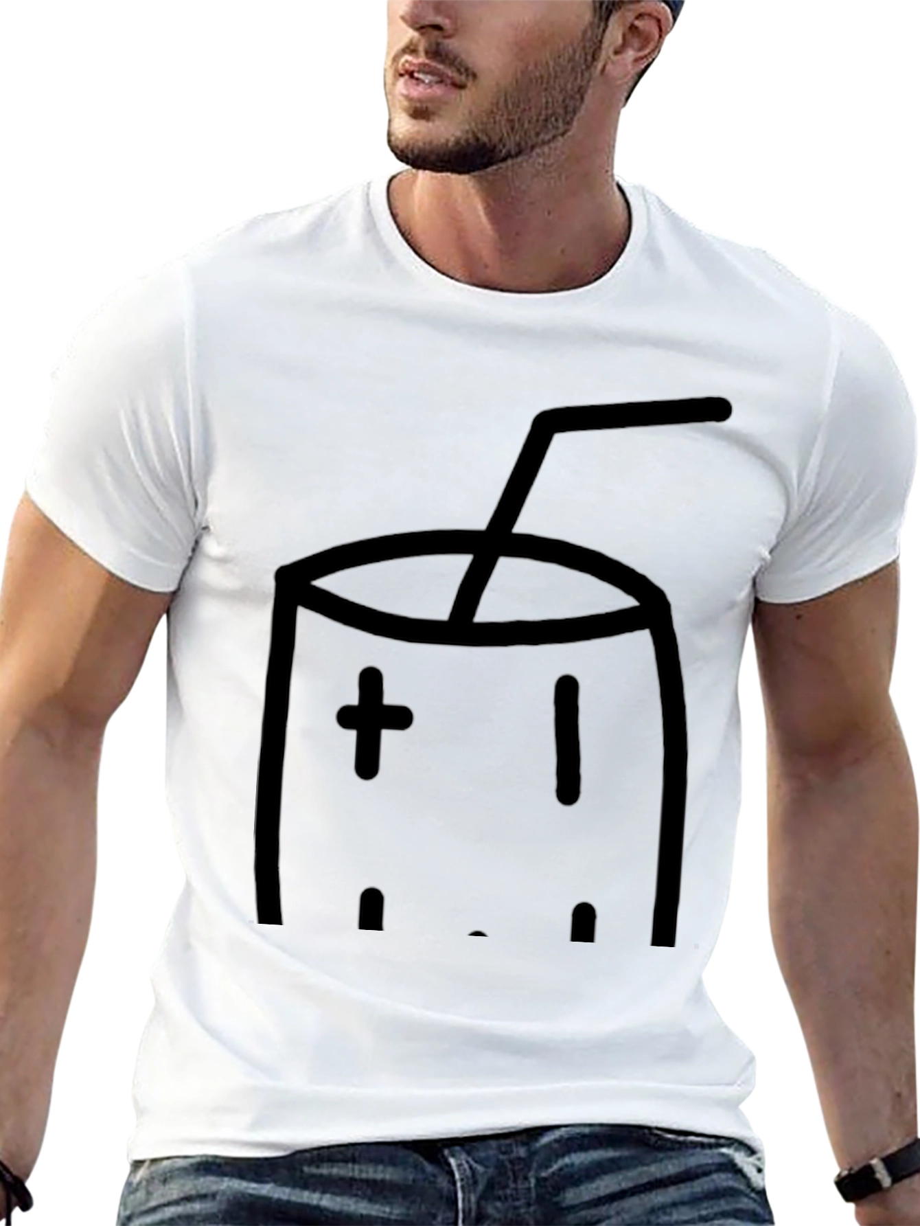 Retro Game Drink T-Shirt - Cool Casual Tee